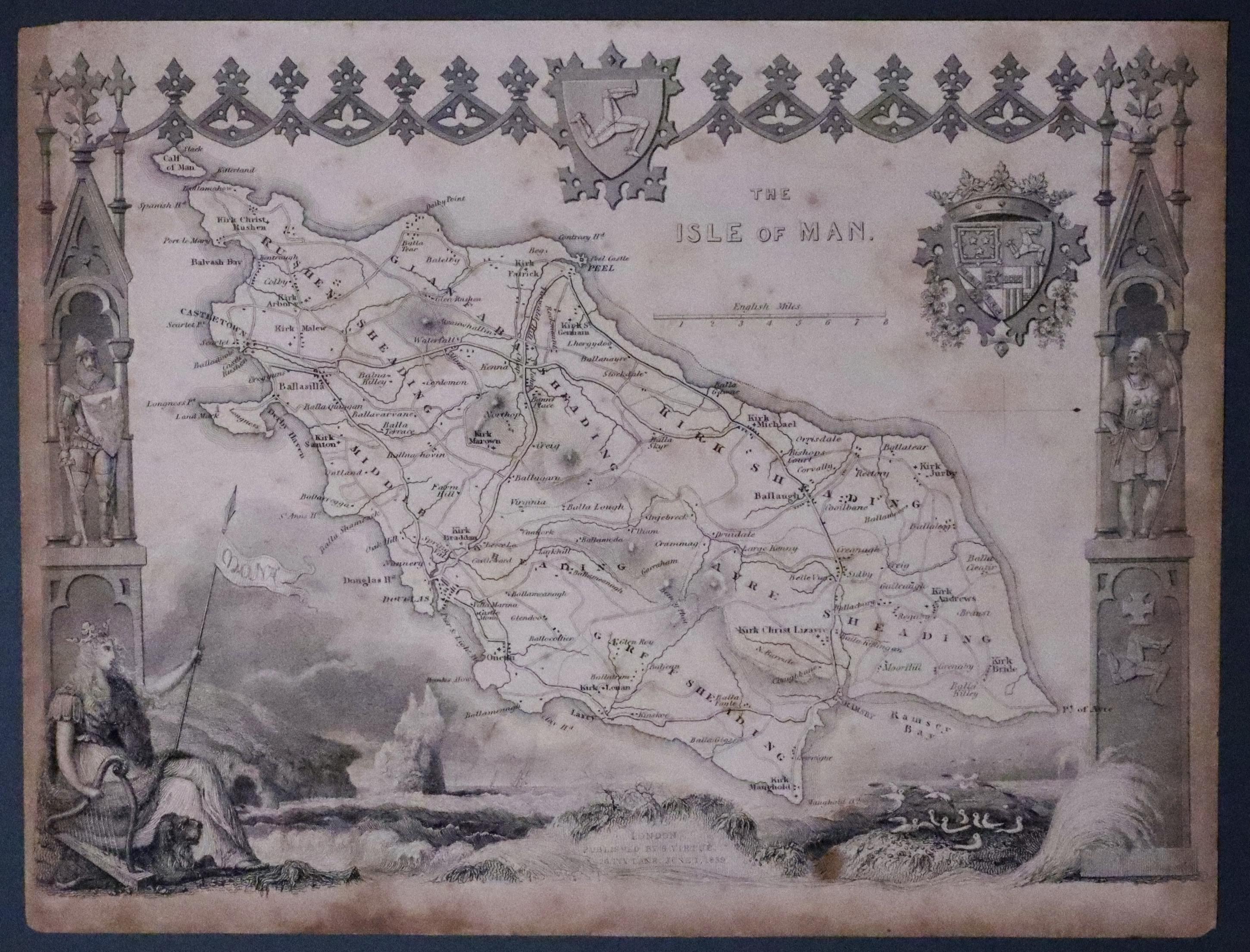 Isle of Man by Thomas Moule c.1850