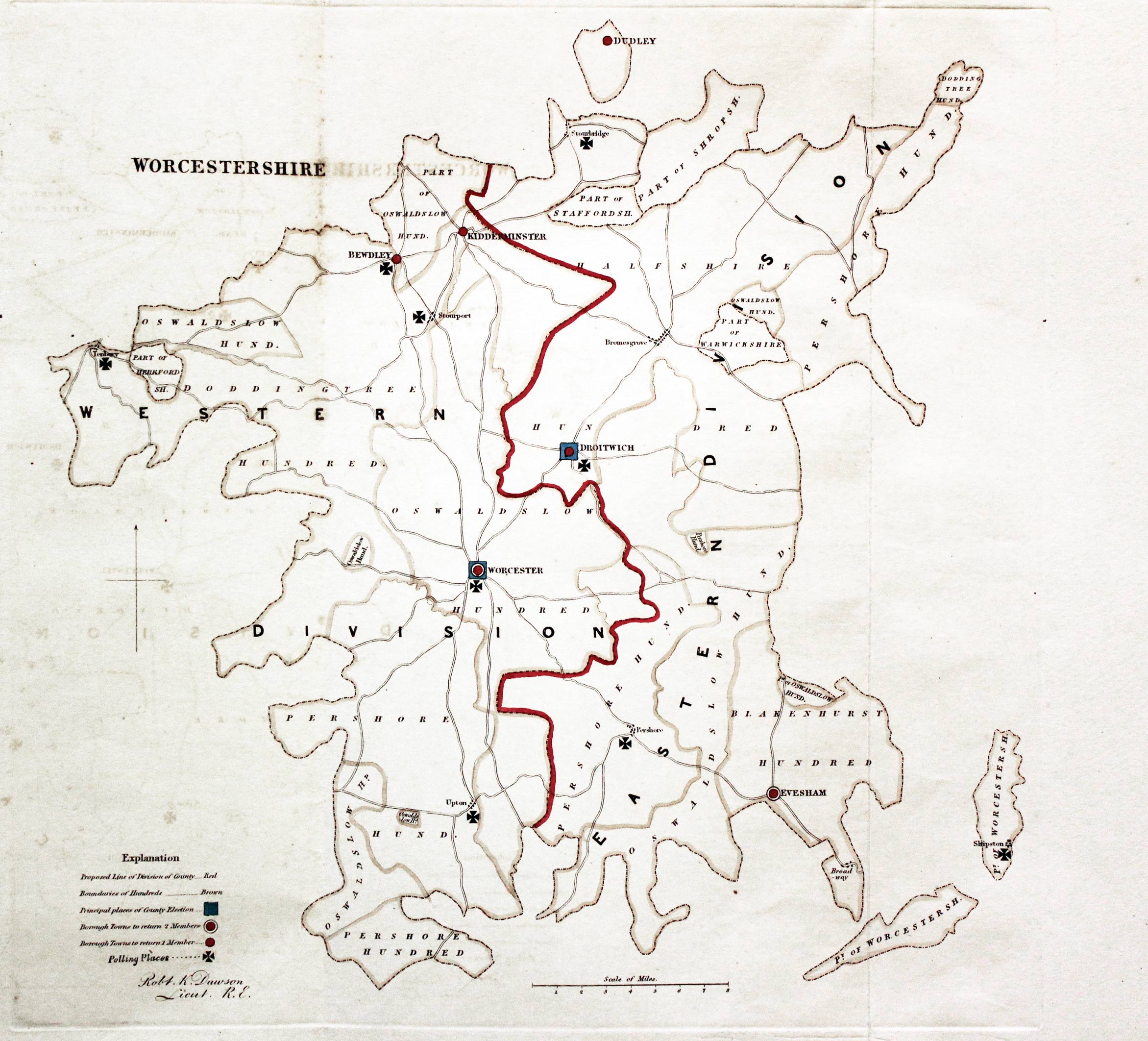 Worcestershire, Lt. Robert K. Dawson, c.1832  Worcestershire, Lt. Robert K. Dawson, c.1832