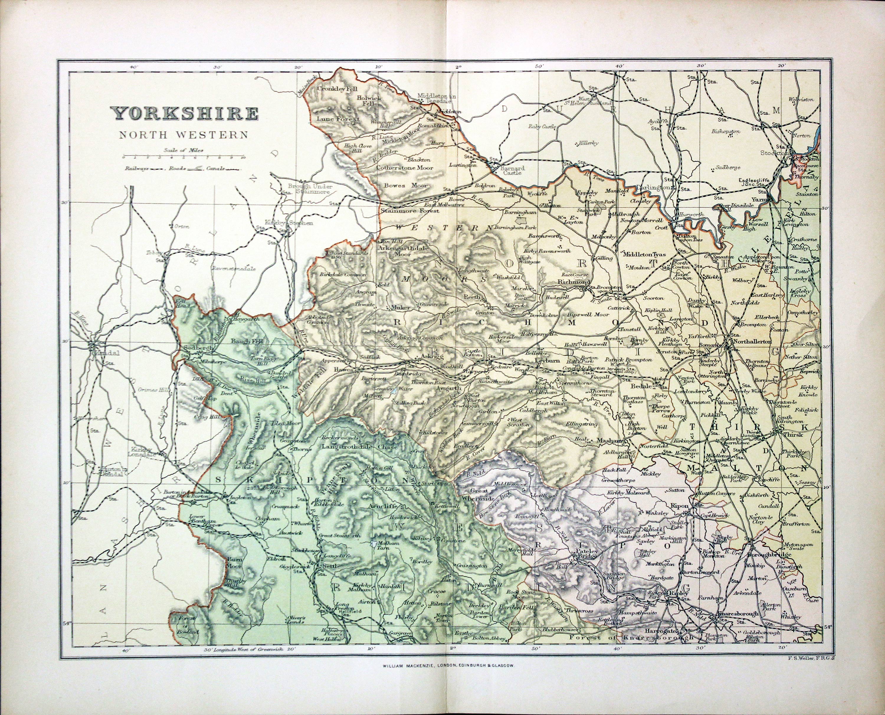 Part of North West Yorkshire, Francis Sydney Weller, c.1898  Part of North West Yorkshire, Francis Sydney Weller, c.1898