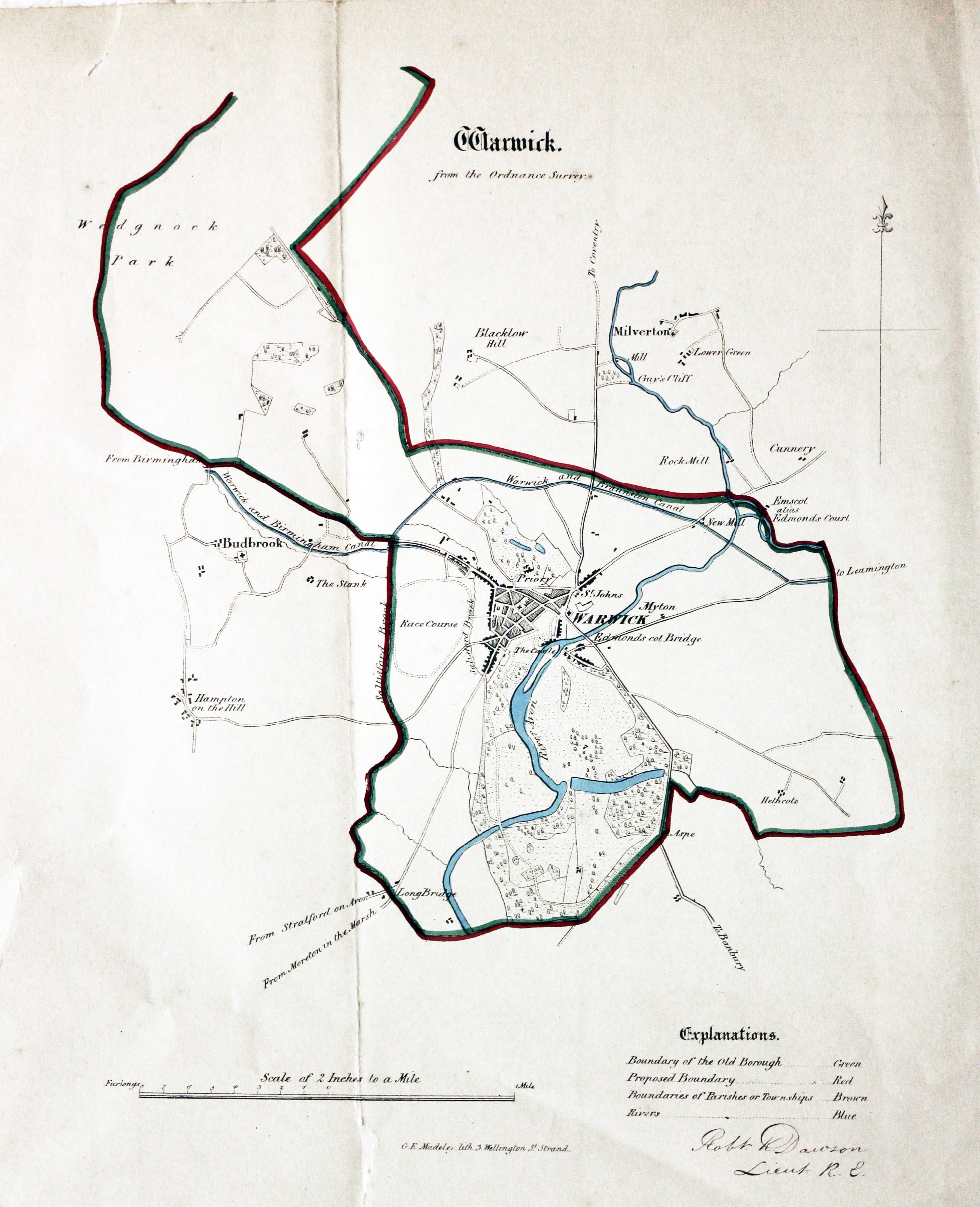 Warwick, Lt. Robert K. Dawson, c.1832  Warwick, Lt. Robert K. Dawson, c.1832