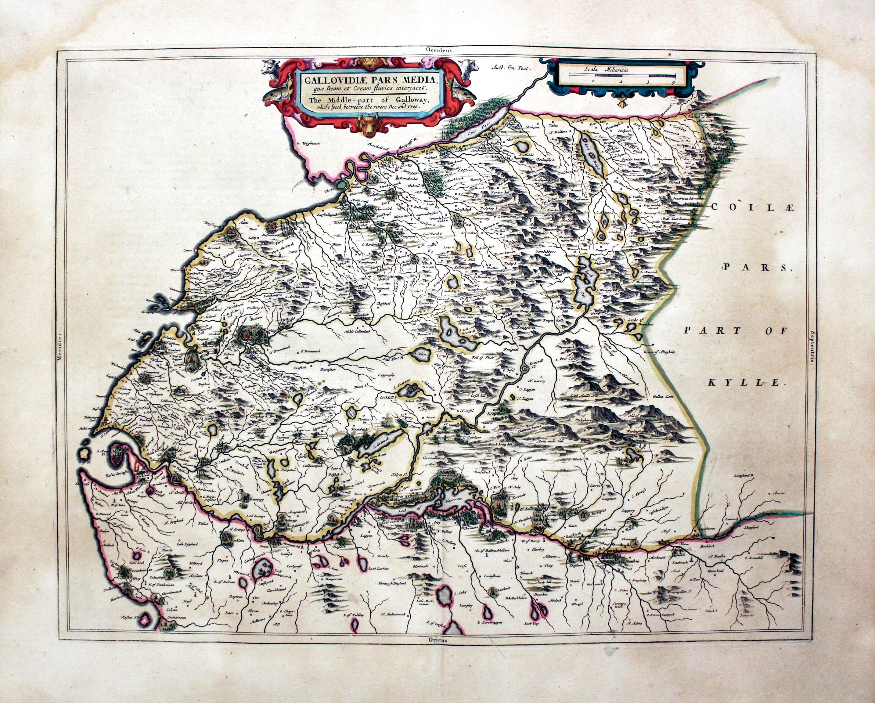 Kircudbrightshire, Joan Blaeu, 1659
