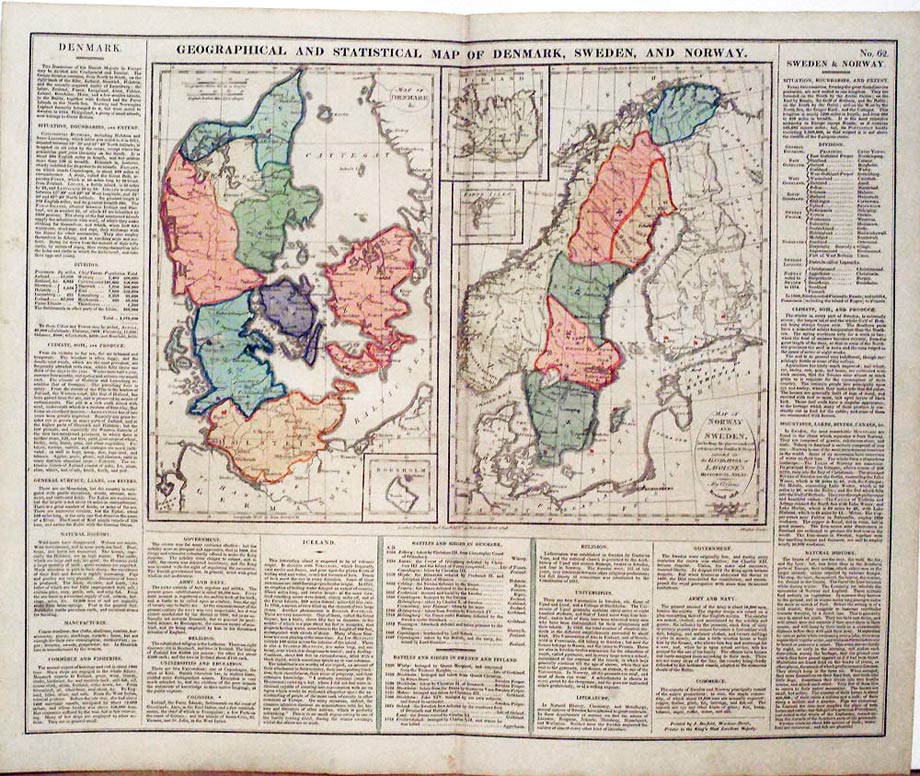 Scandinavia, C. V. Lavoisne, 1830
