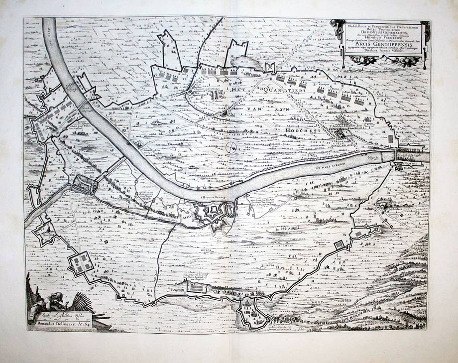 Gennep, Limburg in the Netherland by Nicholaes Visscher 1649  Gennep, Limburg in the Netherland by Nicholaes Visscher 1649