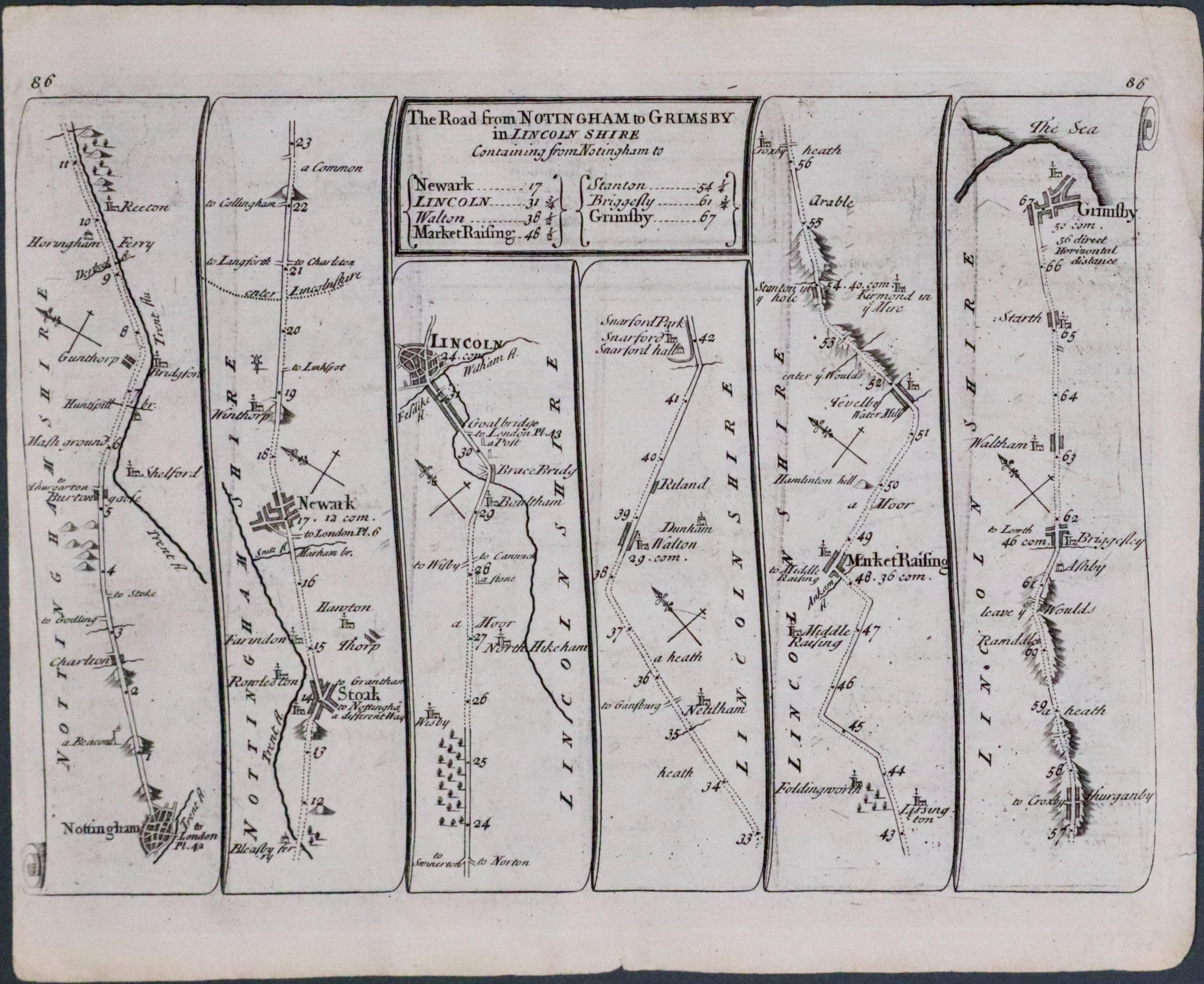 The Road from Oxford to Bristol, Thomas Kitchin c.1765