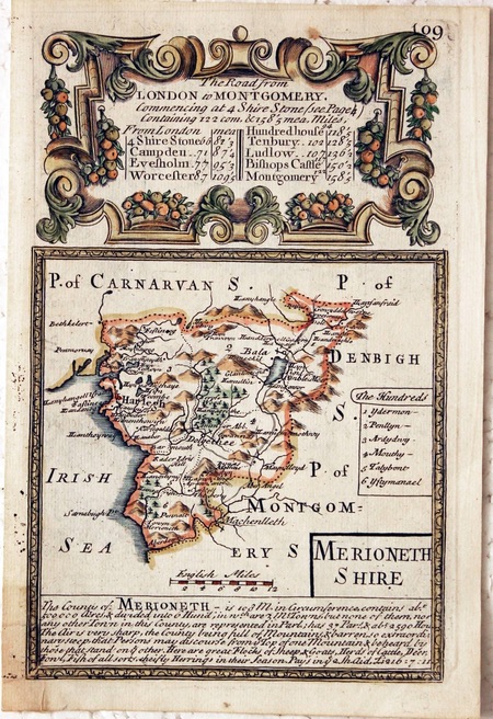 Merionethshire, John Owen and Emanuel Bowen c.1730