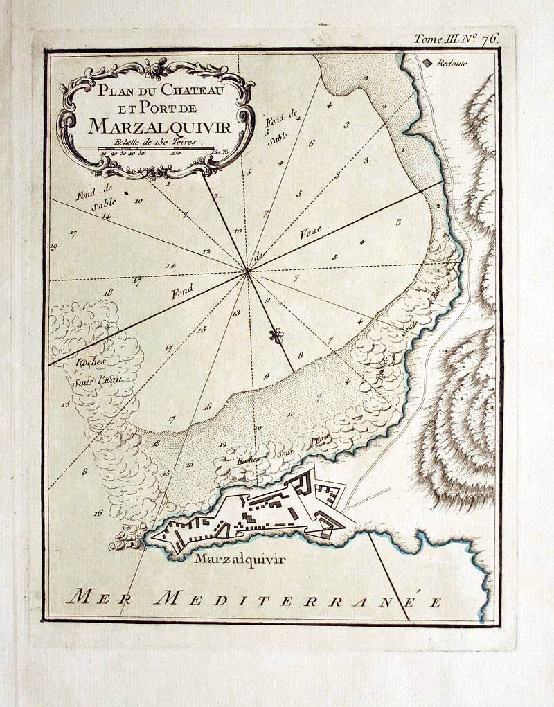 Marzalquivir, Jacques Nicolas Bellin, 1764  Marzalquivir, Jacques Nicolas Bellin, 1764