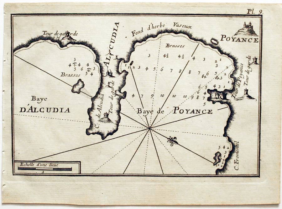 Bays of Alcudia and Pollenca, Joseph Roux, 1764  Bays of Alcudia and Pollenca, Joseph Roux, 1764