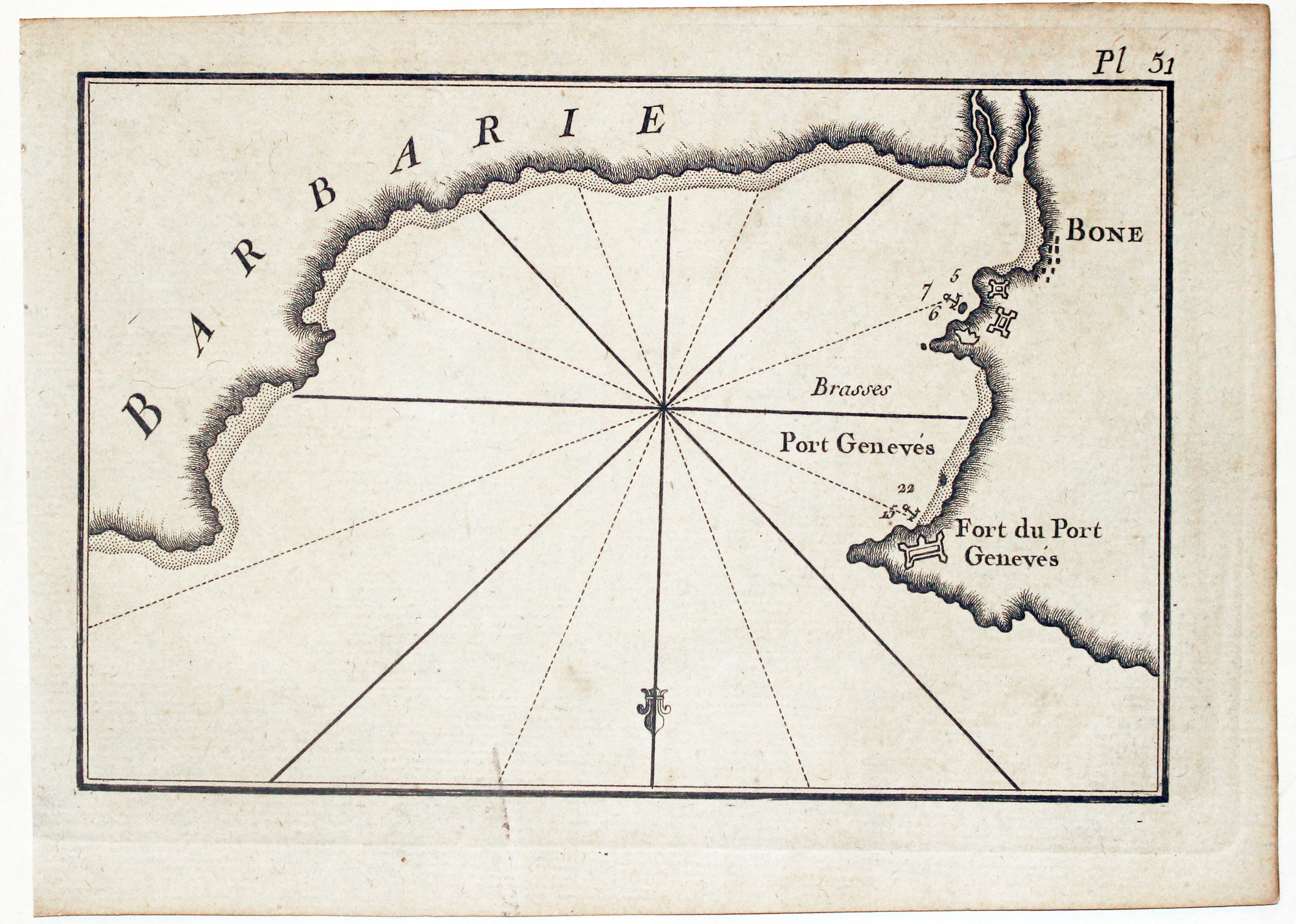 Chart of part of the Barbary Coast, Joseph Roux 1764  Chart of part of the Barbary Coast, Joseph Roux 1764