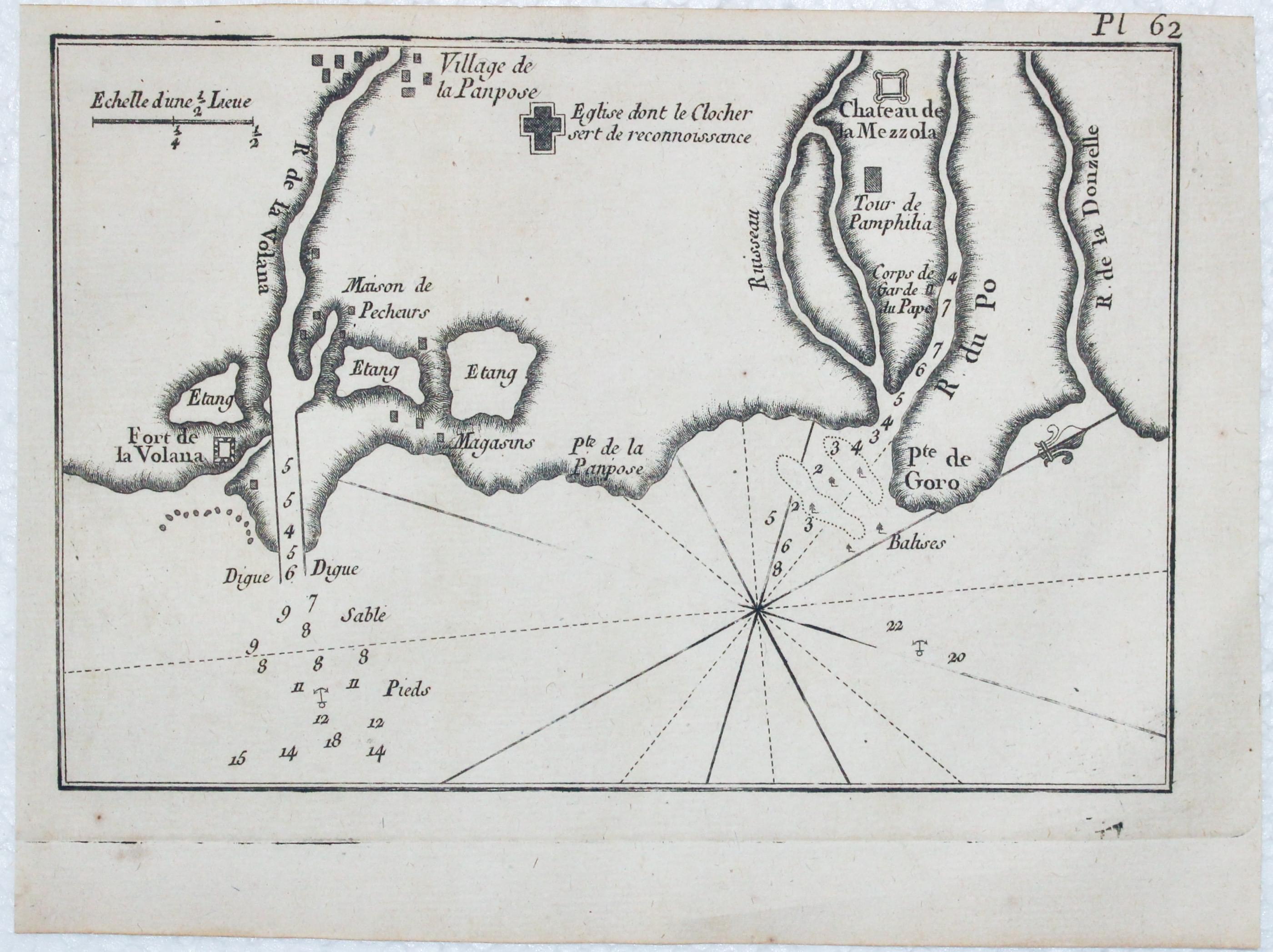 Entrance to River Po, Joseph Roux 1764