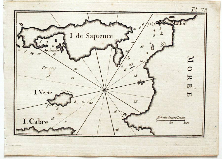 Pylos (Navarino), Joseph Roux, 1764  Pylos (Navarino), Joseph Roux, 1764