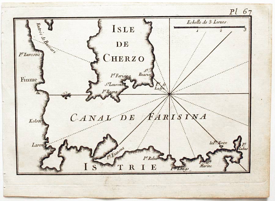 Cherso and Fiume, Joseph Roux, 1764  Cherso and Fiume, Joseph Roux, 1764