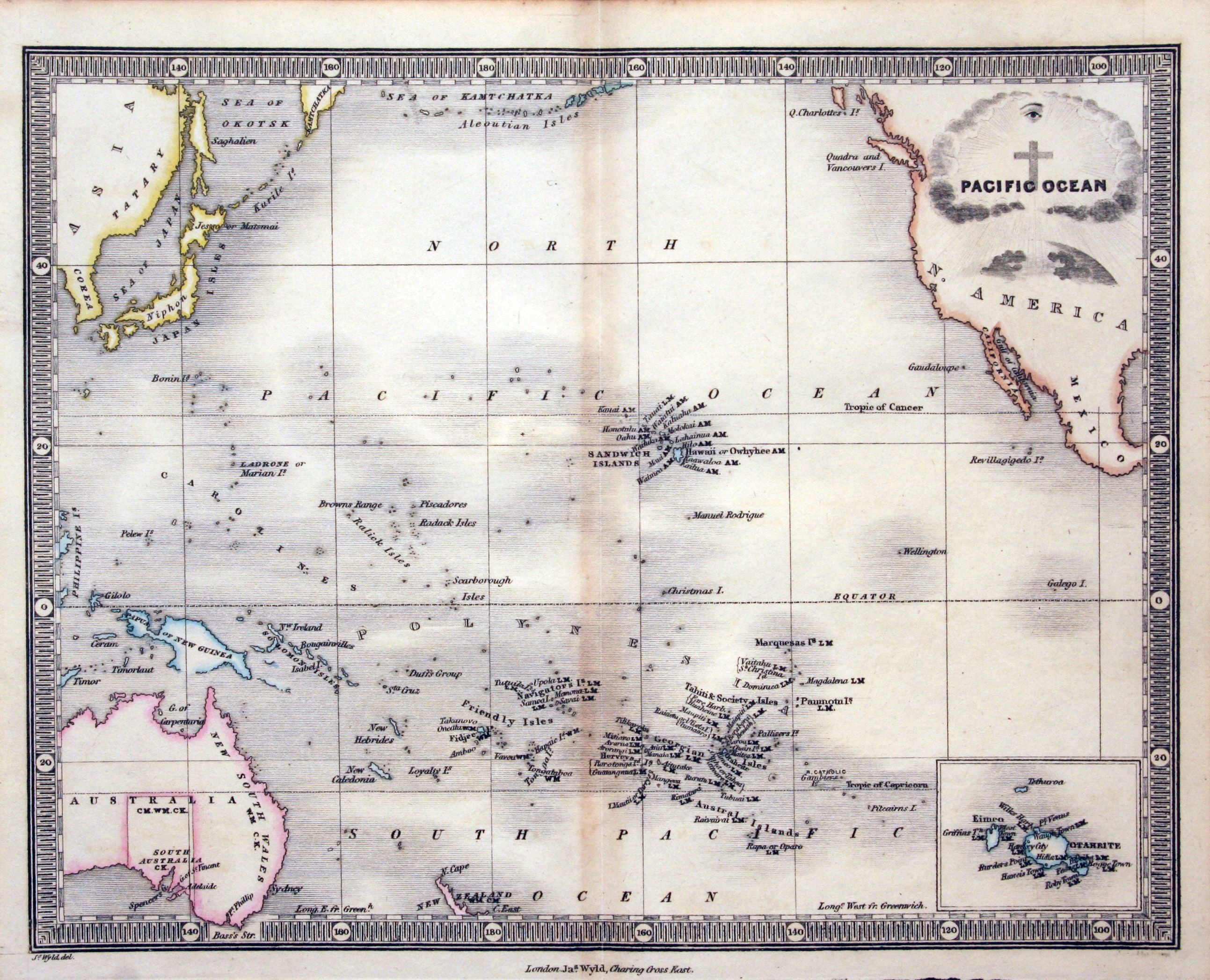 Pacific Ocean, James Wyld, 1839