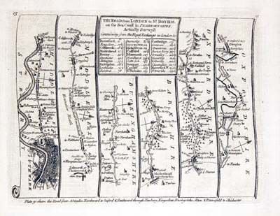  Road from London to Abingdon, Thiomas Kitchin 1767 