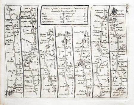 Road from Cambridge to Coventry, Thomas Kitchin 1767