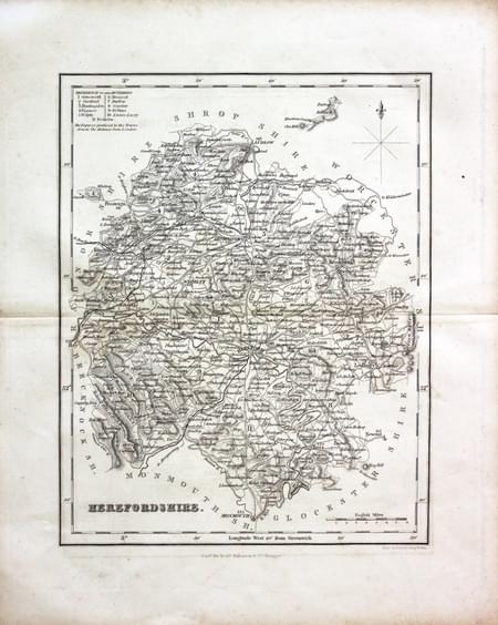 Map of Herefordshire by Archibald Fullarton