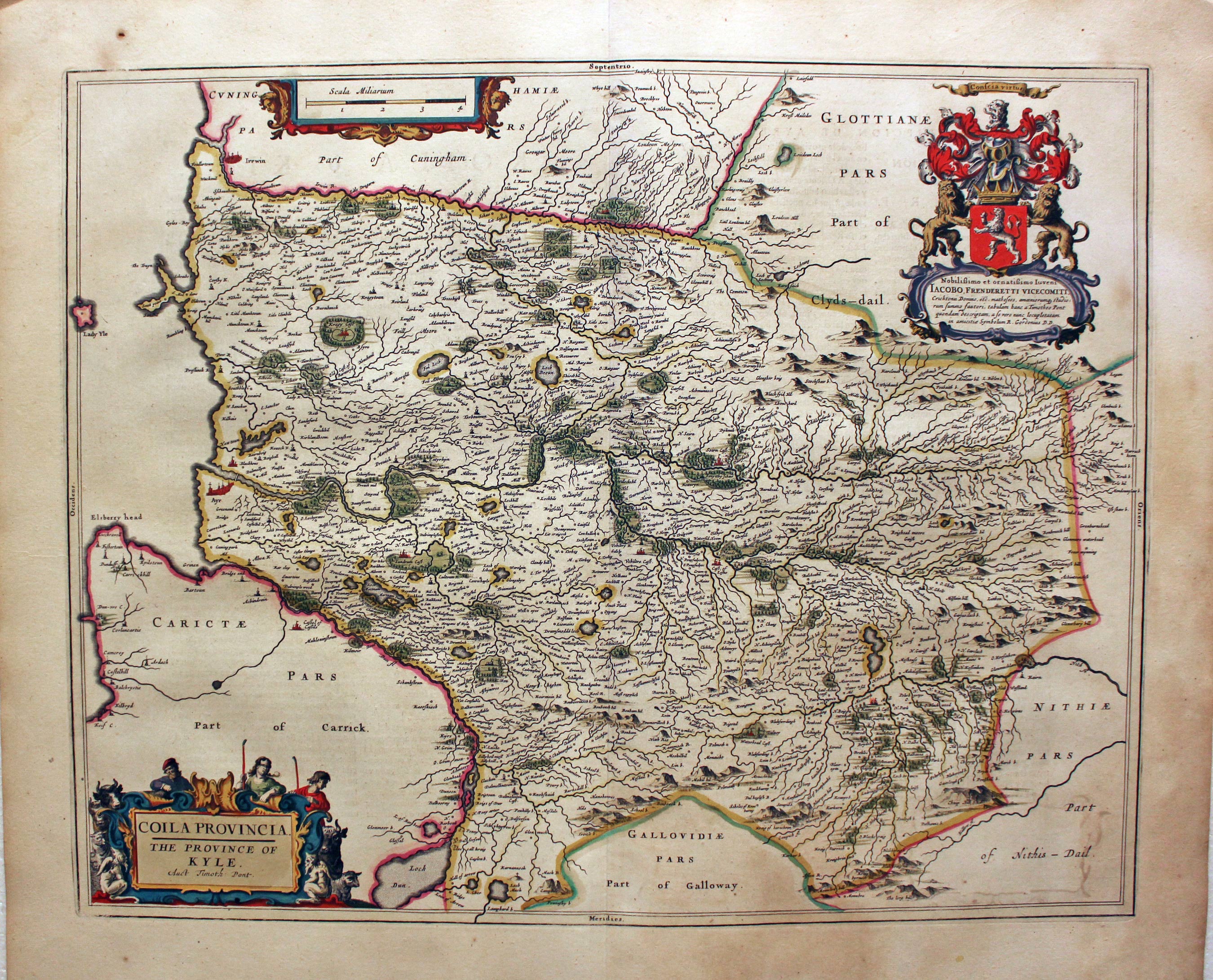 The Province of Kyle by Joan Blaeu  The Province of Kyle by Joan Blaeu