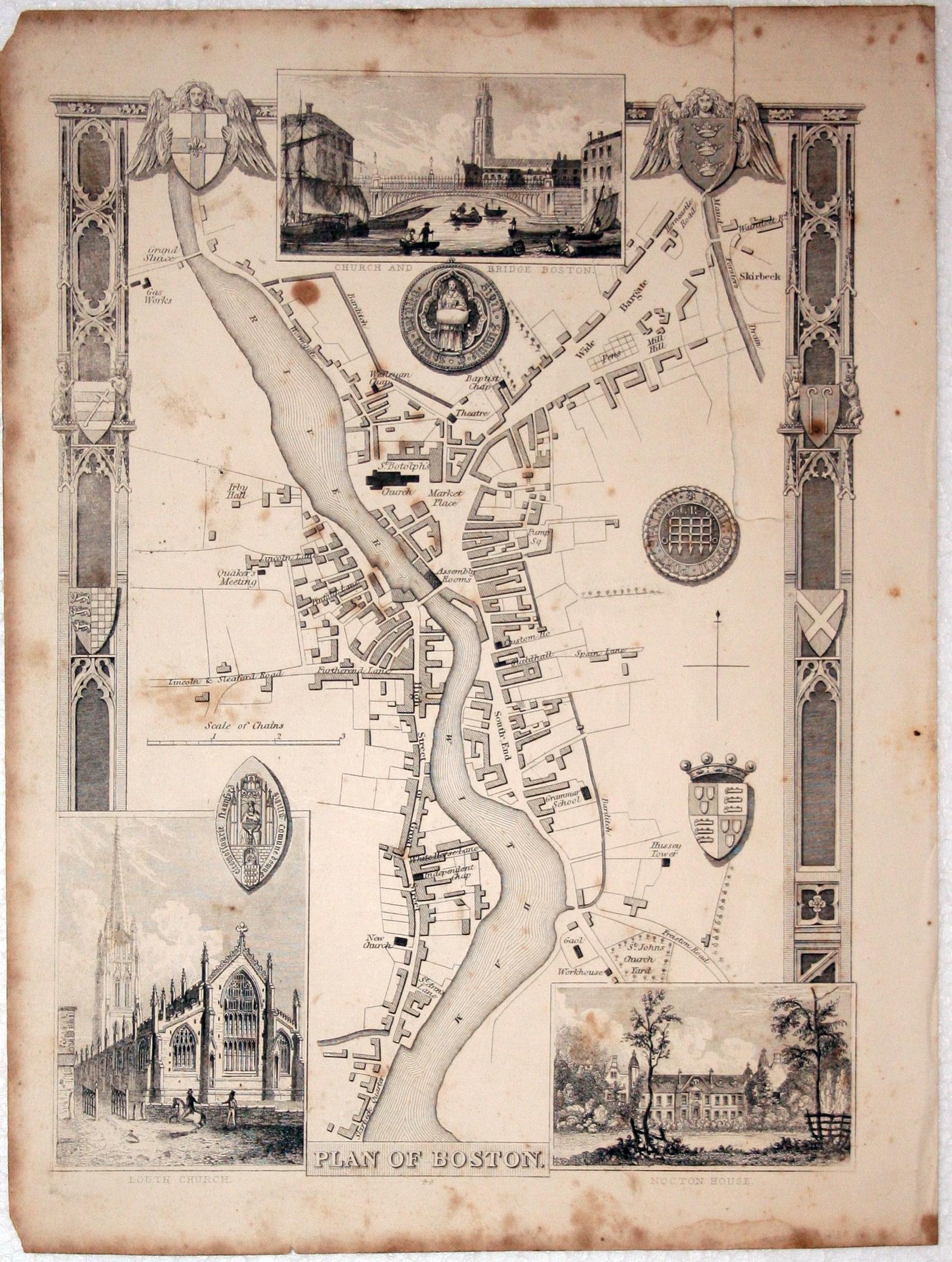 Boston, Thomas Moule, c.1850