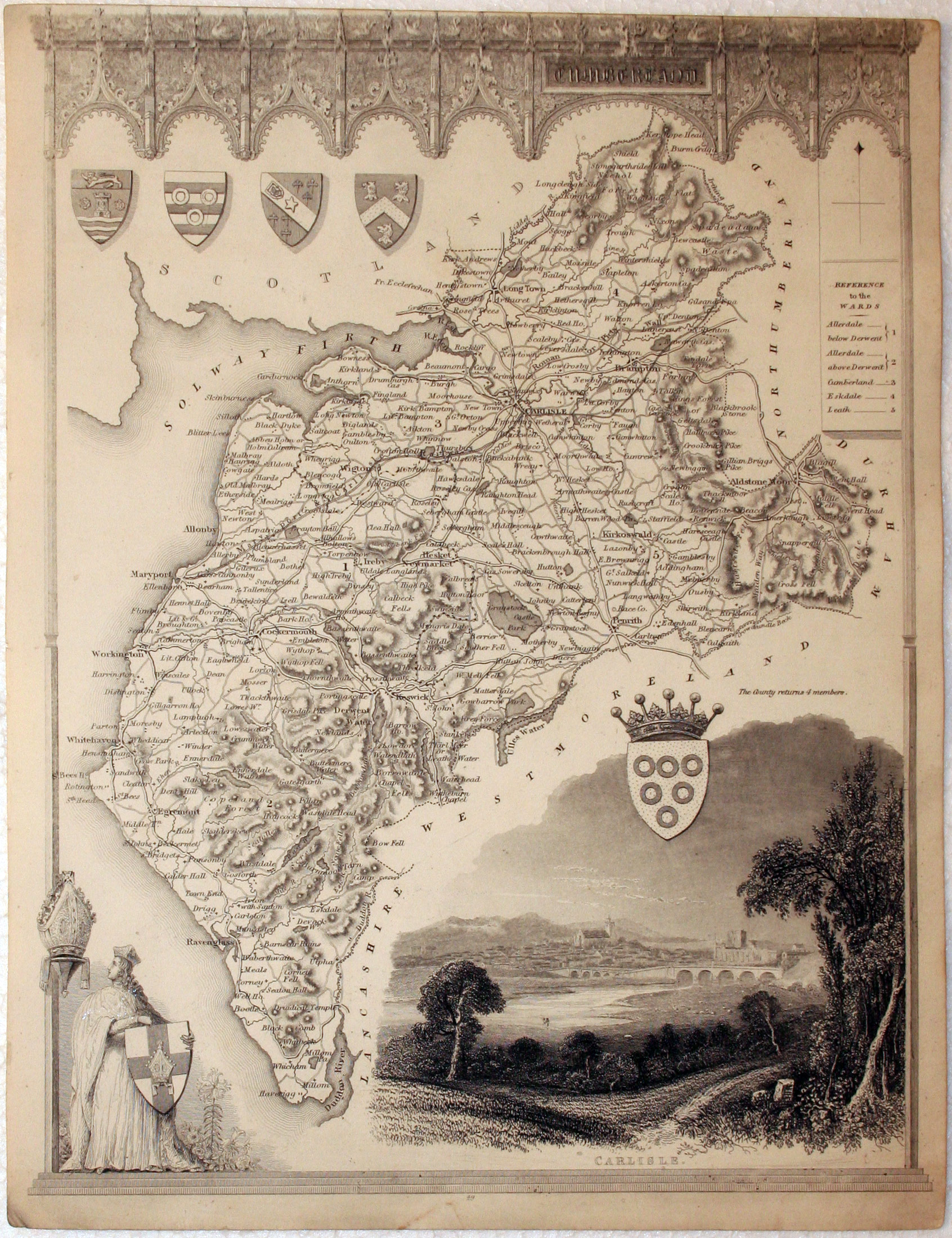 Cumberland, Thomas Moule, c.1850  Cumberland, Thomas Moule, c.1850