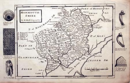 Monmouthshire by Herman Moll
