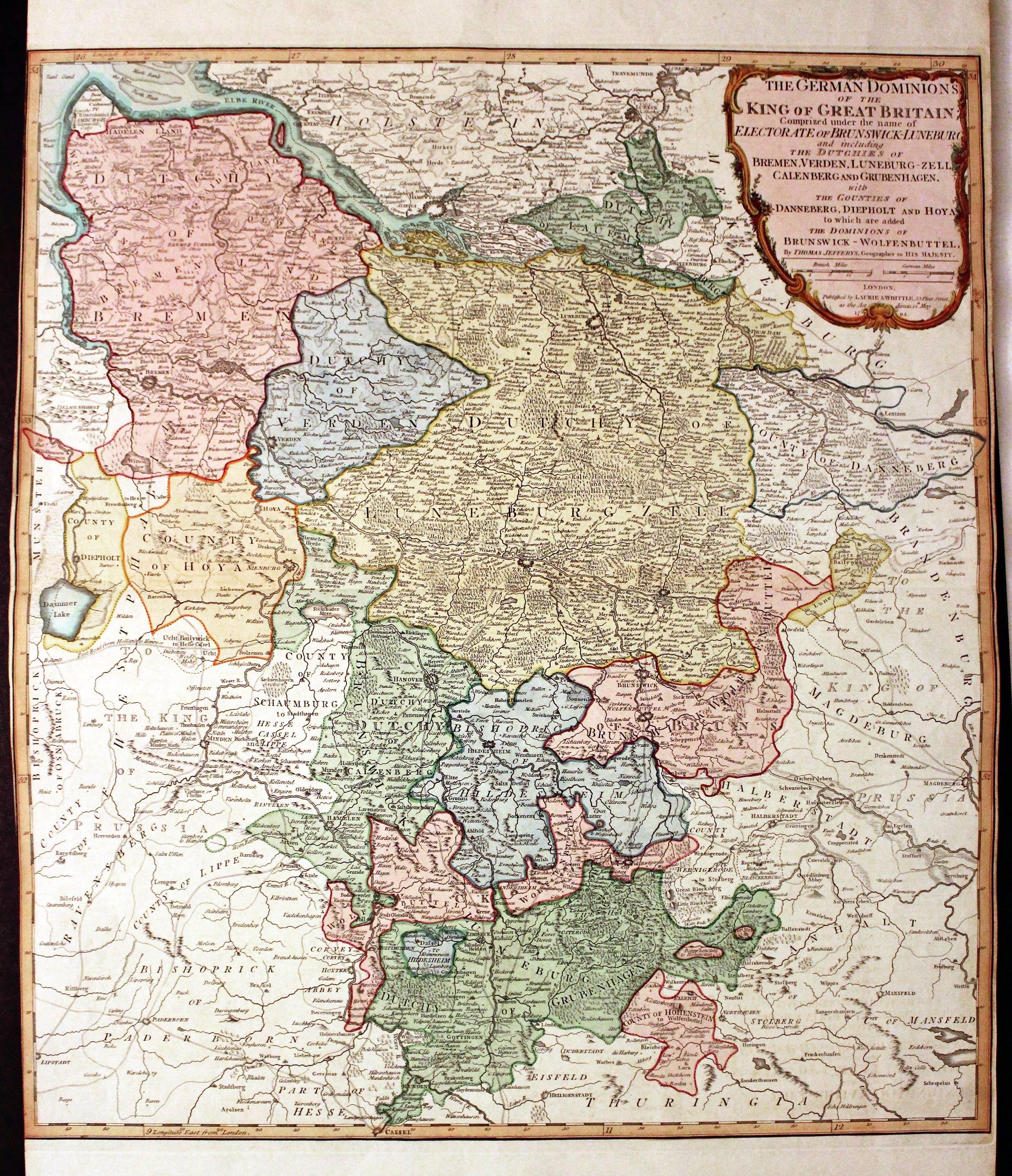 West Germany, Thomas Jefferys, 1807  West Germany, Thomas Jefferys, 1807