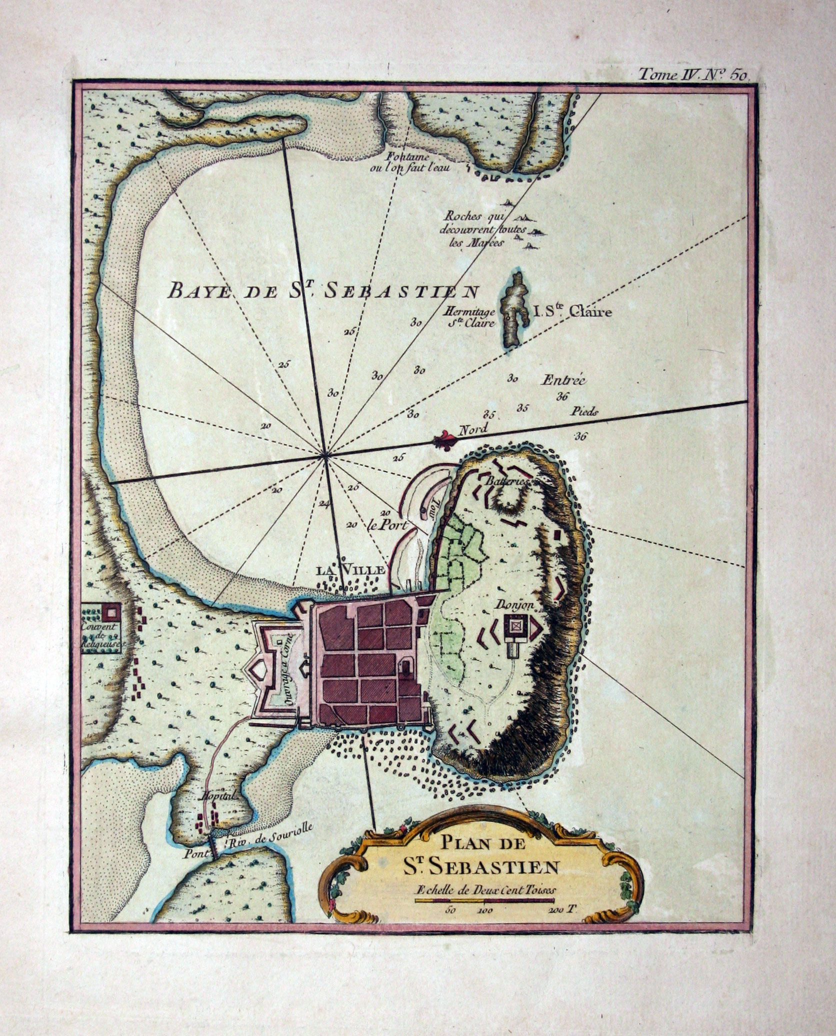 San Sebastian, Jacques Nicolas Bellin, 1764  San Sebastian, Jacques Nicolas Bellin, 1764