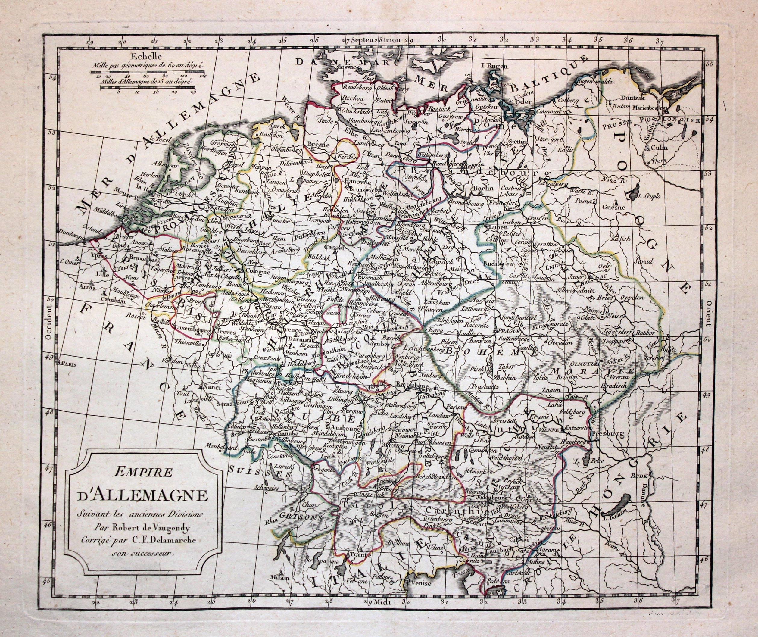 Germany, G. Robert de Vaugondy, c.1802  Germany, G. Robert de Vaugondy, c.1802