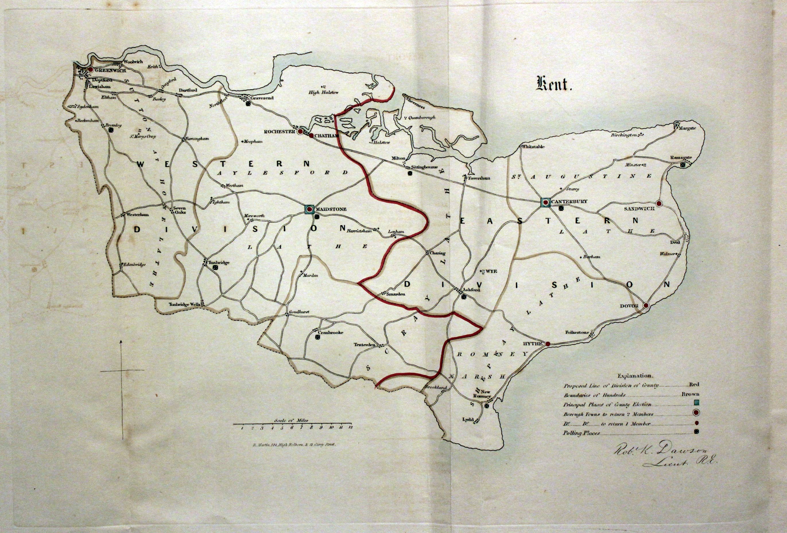 Kent, Lt. R. K. Dawson, 1832