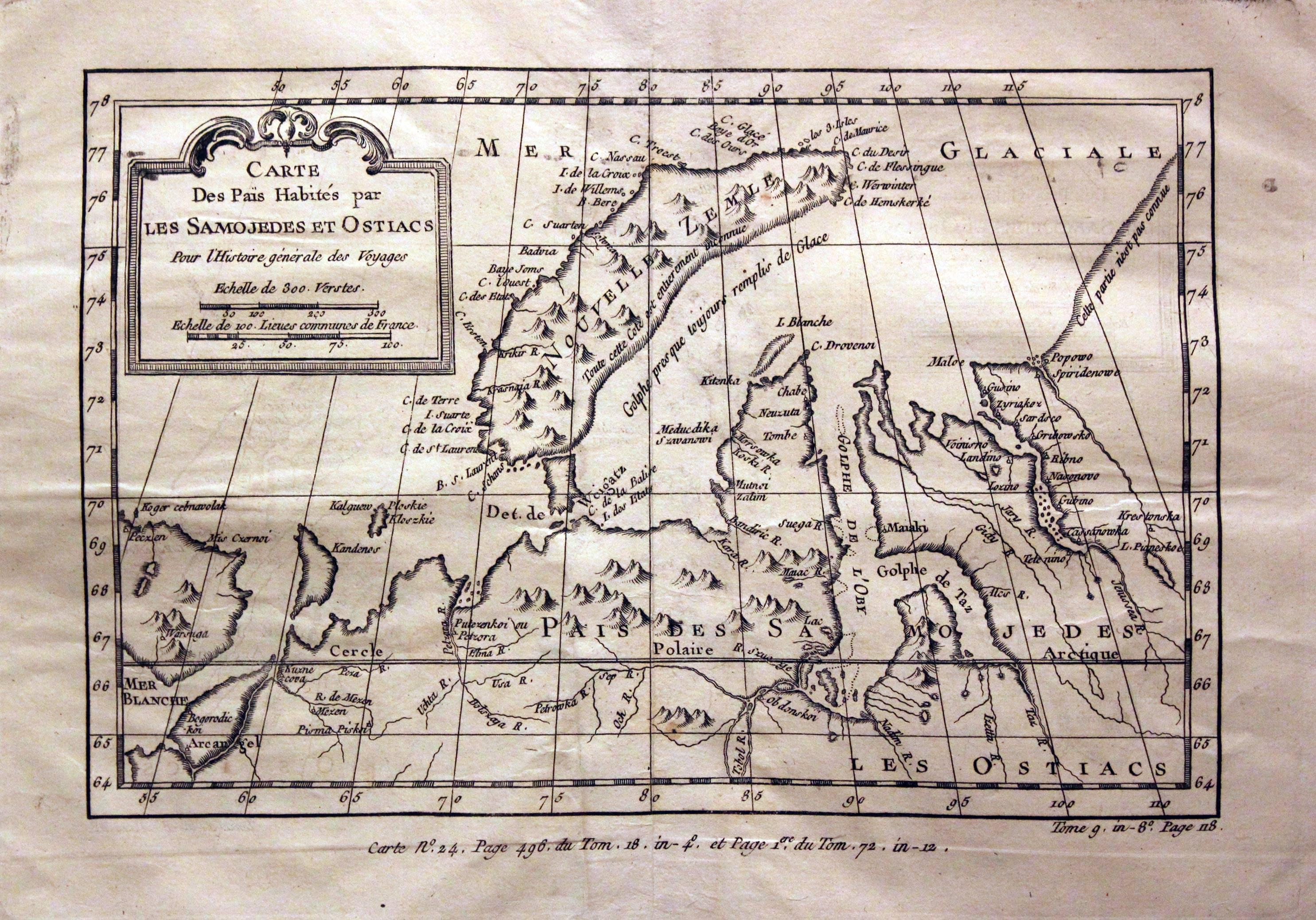 Nova Zembla, Jacques Nicolas Bellin, c.1760