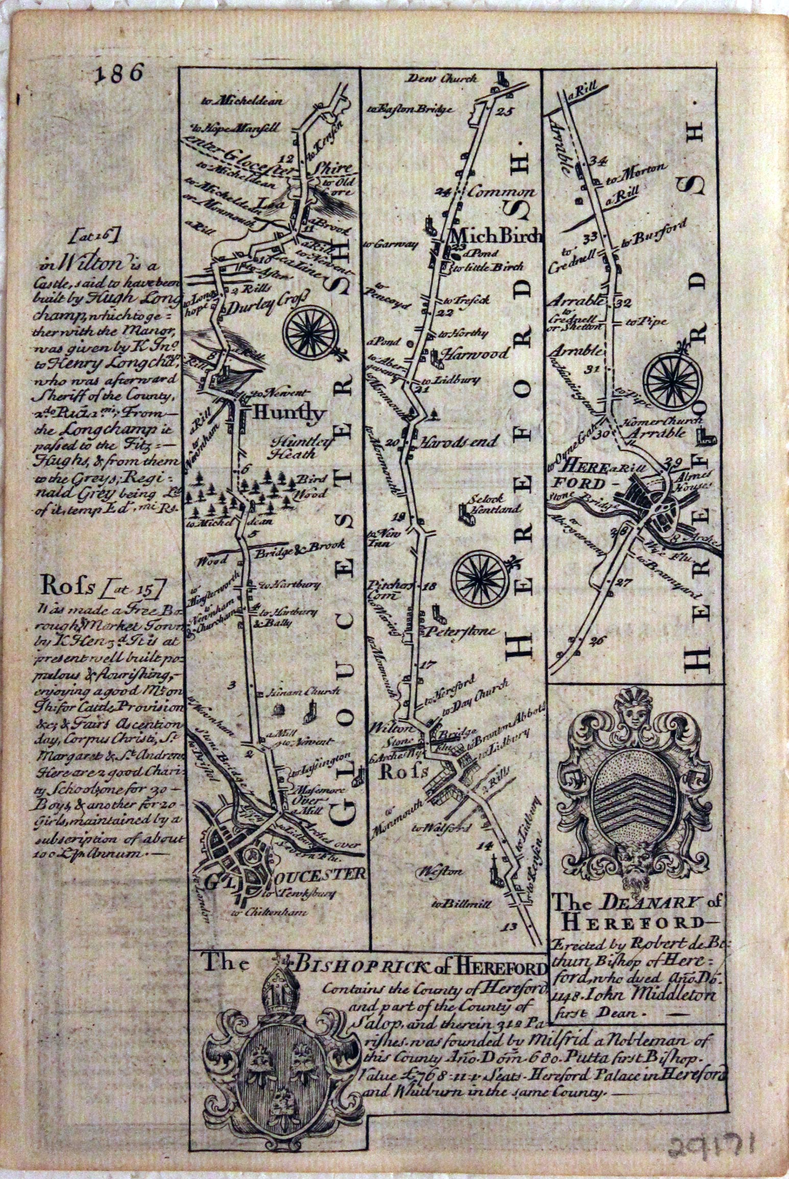 Montgomeryshire, John Owen and Emanuel Bowen, c.1730
