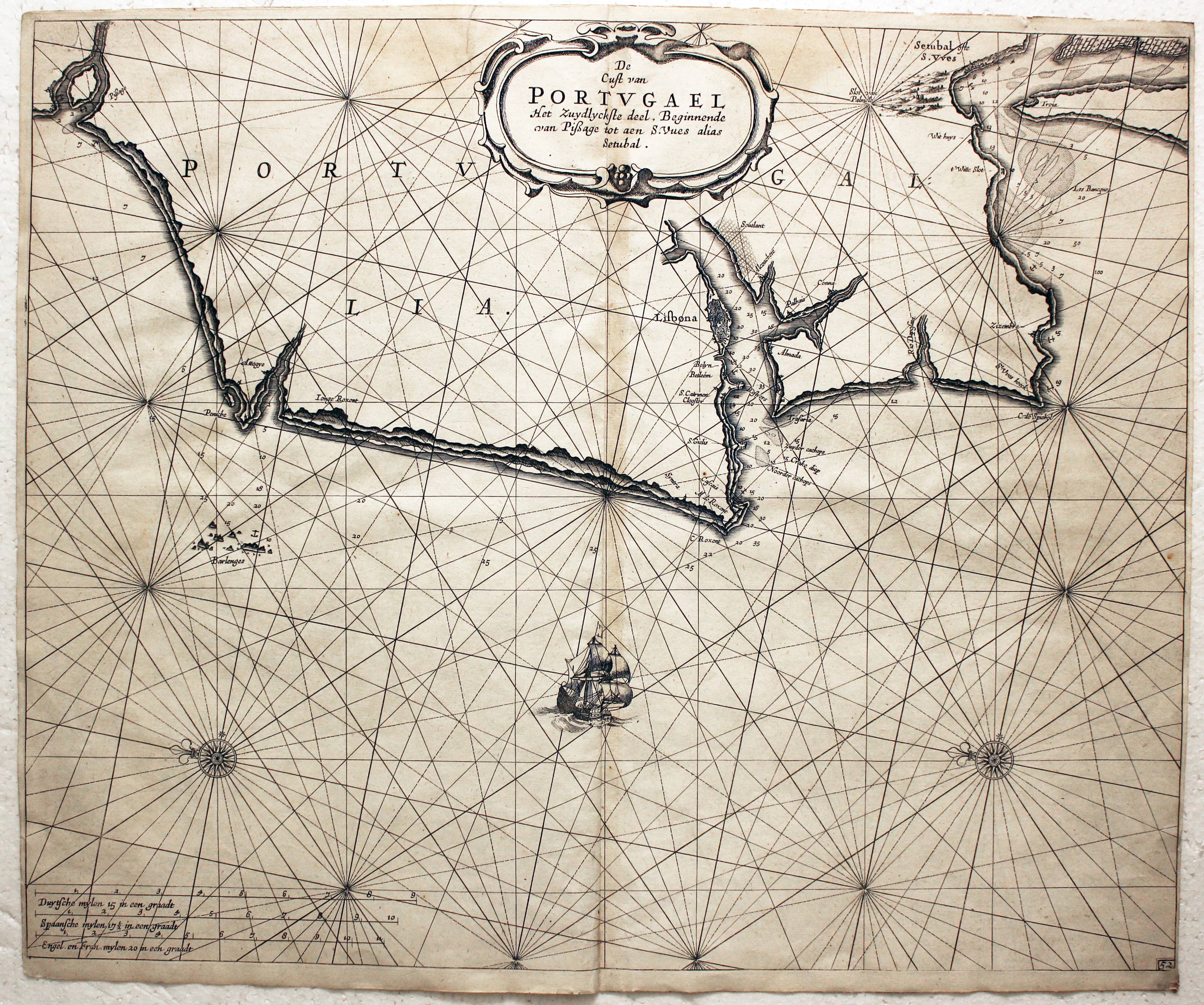 Coast of Portugal, Jacobsz Family, 1676  Coast of Portugal, Jacobsz Family, 1676