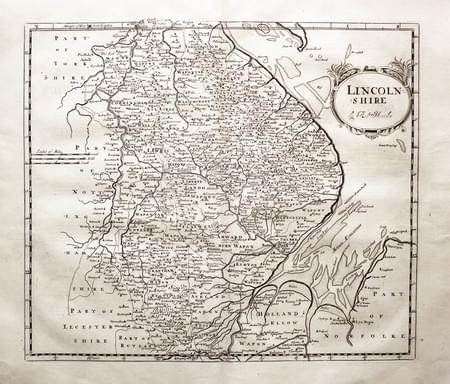 Map of Lincolnshire by Robert Morden