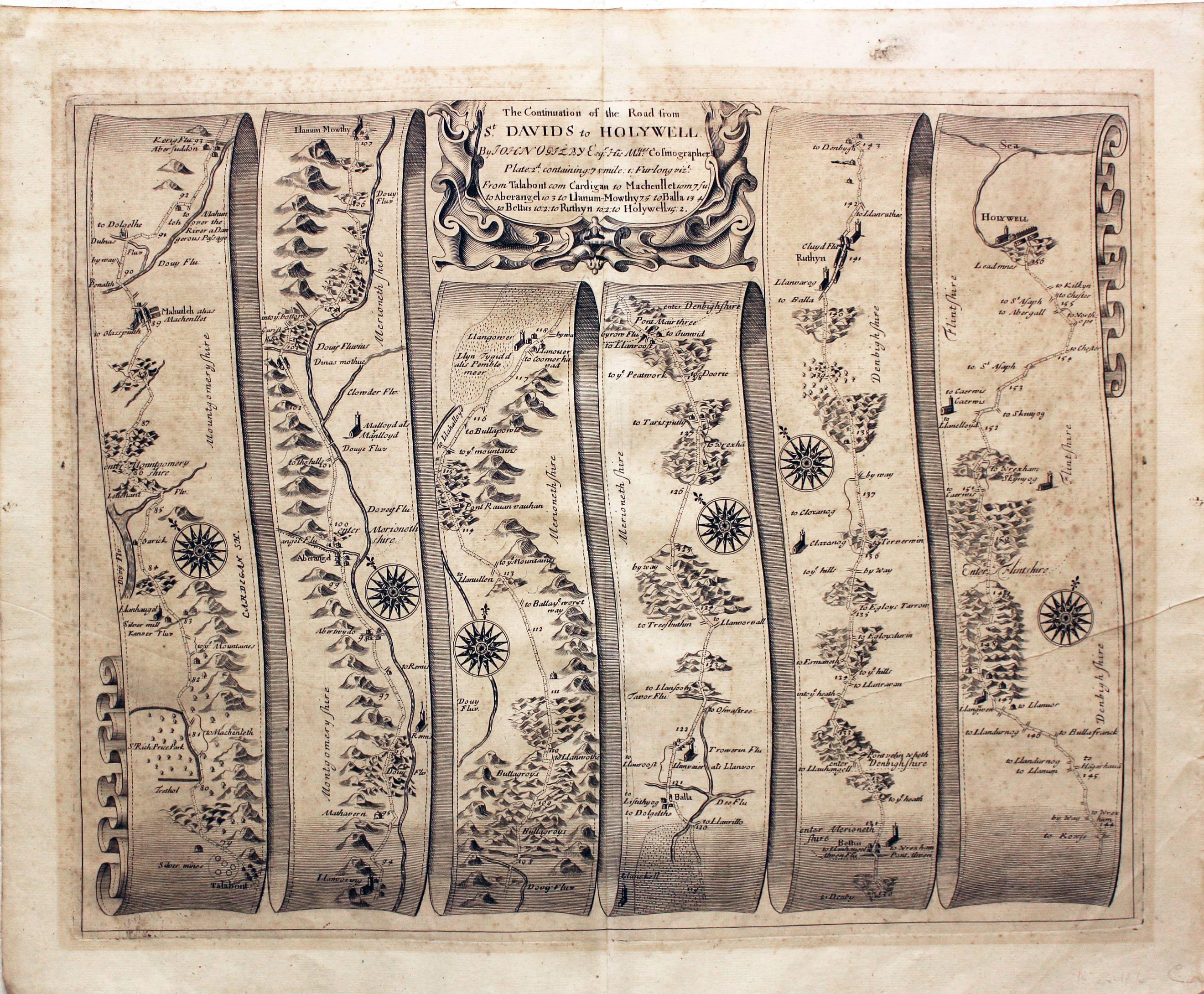 Talybont, Bala, Ruthin, Holywell John Ogilby  Talybont, Bala, Ruthin, Holywell John Ogilby