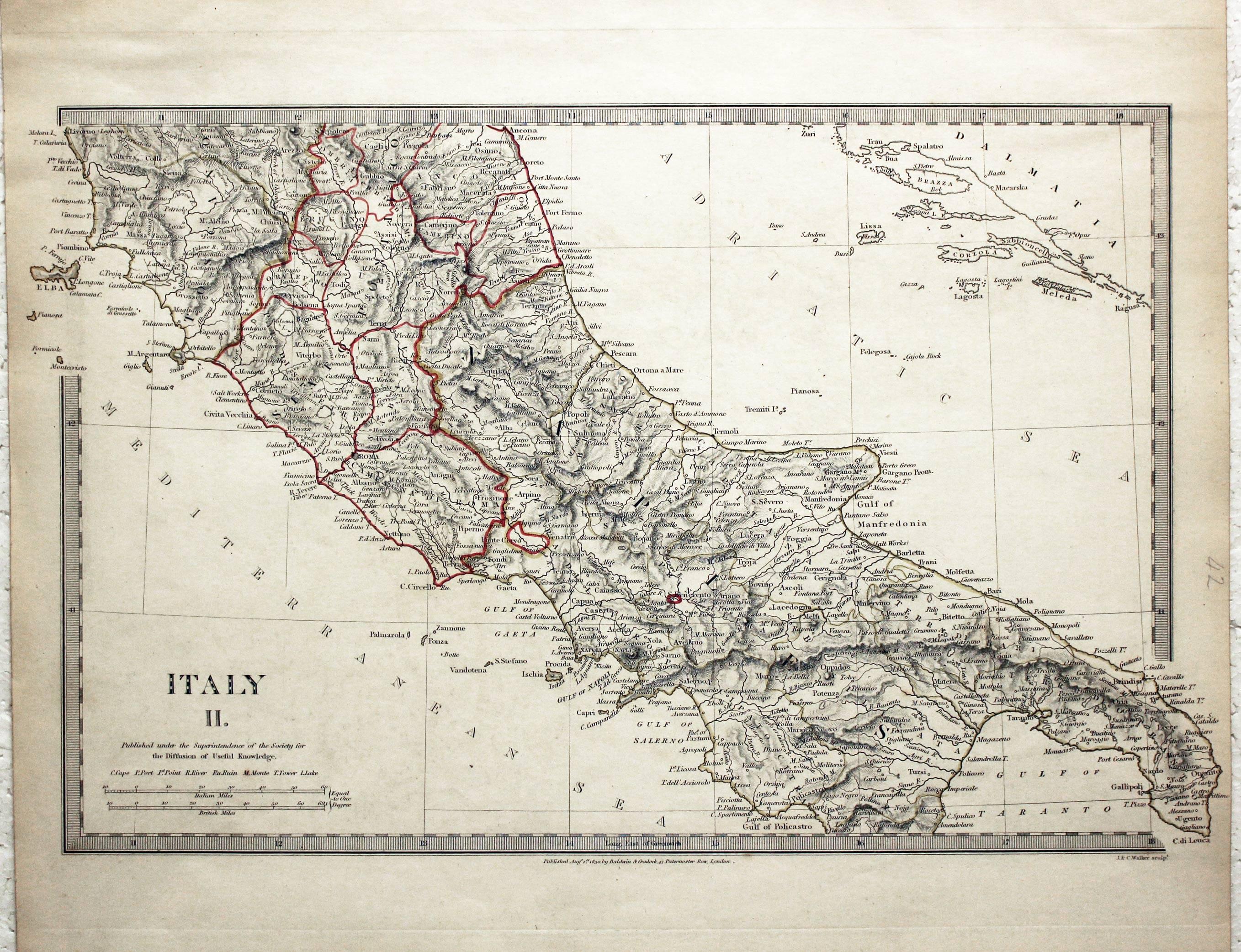 Italy II  - Elba to Gulf of Taranto, 1830