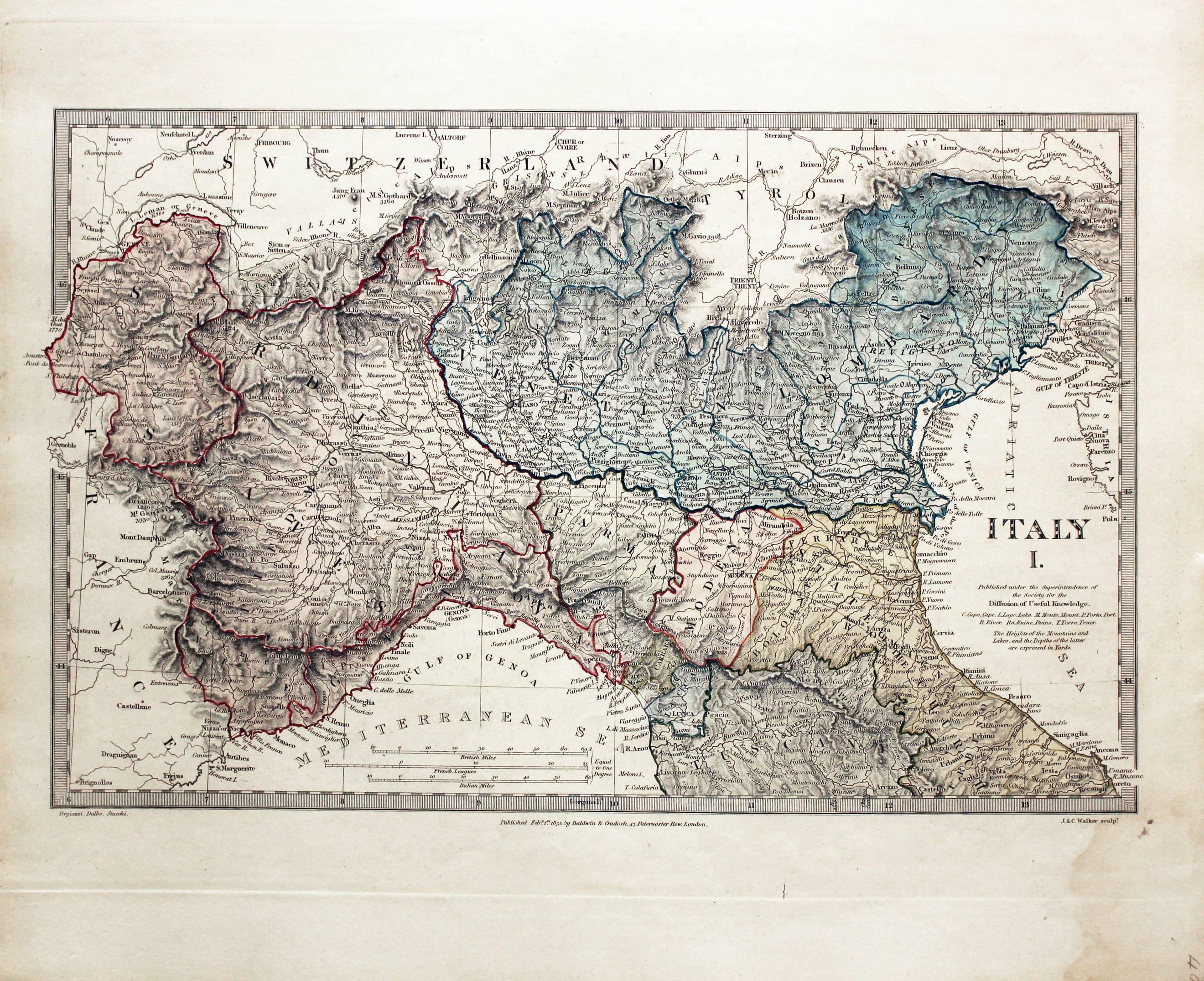 Northern Italy, SDUK 1832