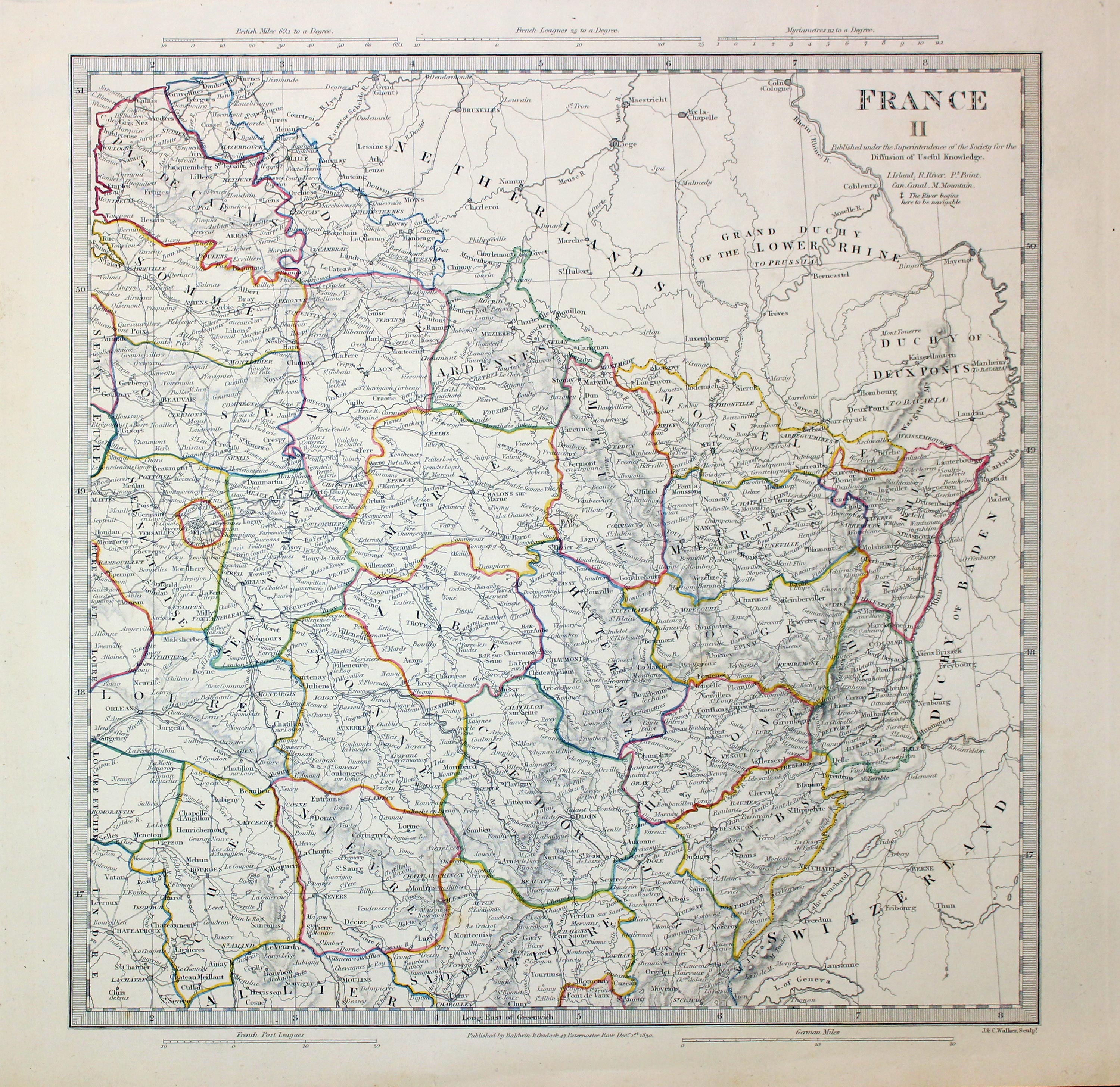 France II North East, from Paris to the Rhine SDUK 1830