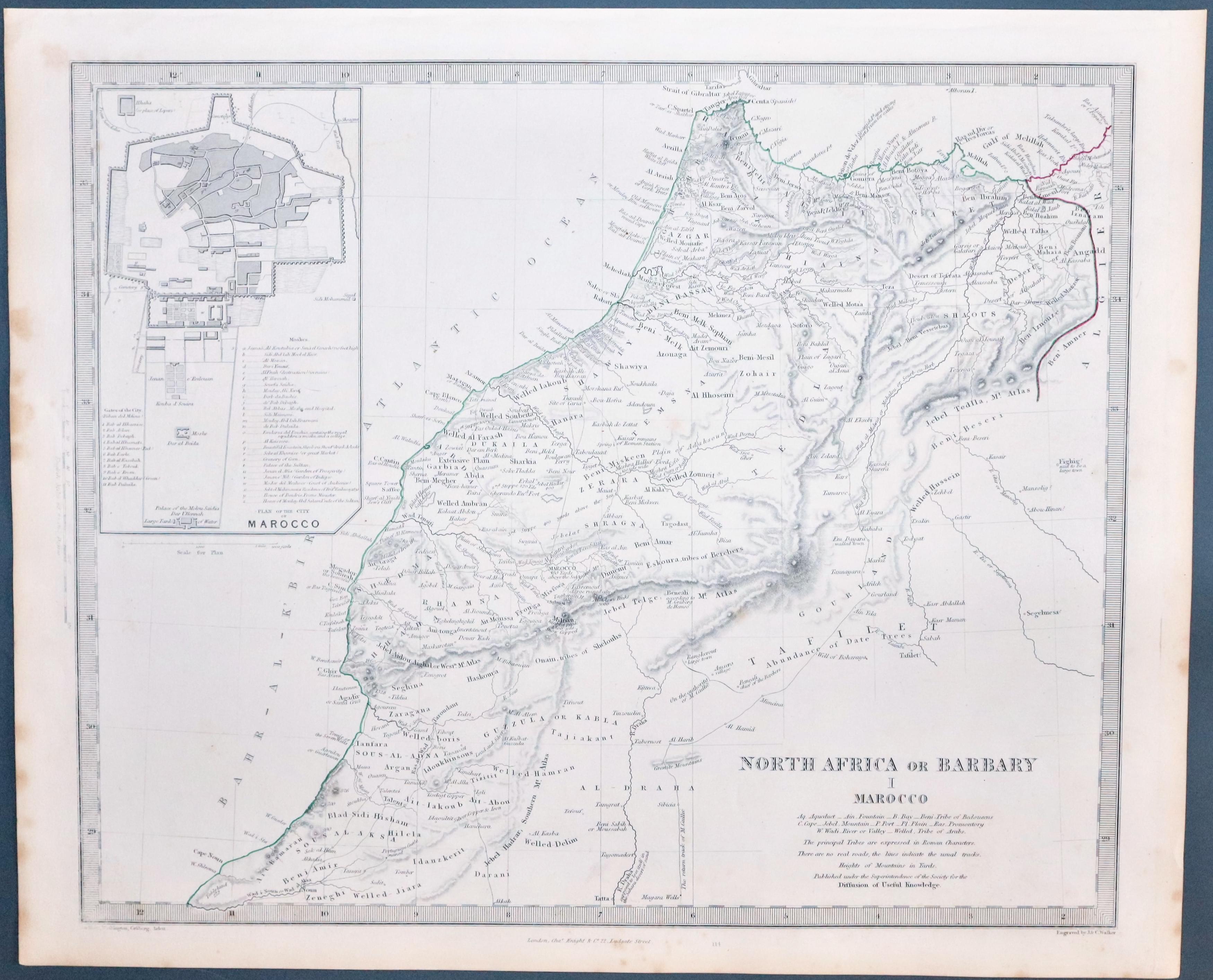 North Africa & Morocco, S.D.U.K. c.1846