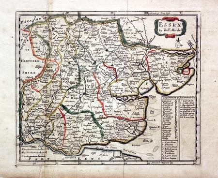 Map of Essex by Robert Morden 1701