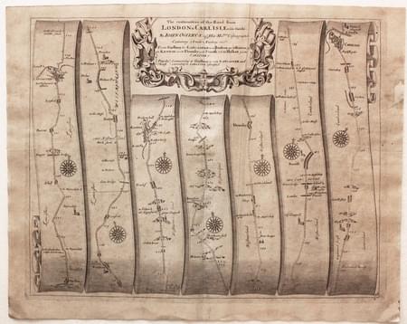 Garstang to Carlisle, John Ogilby 1698