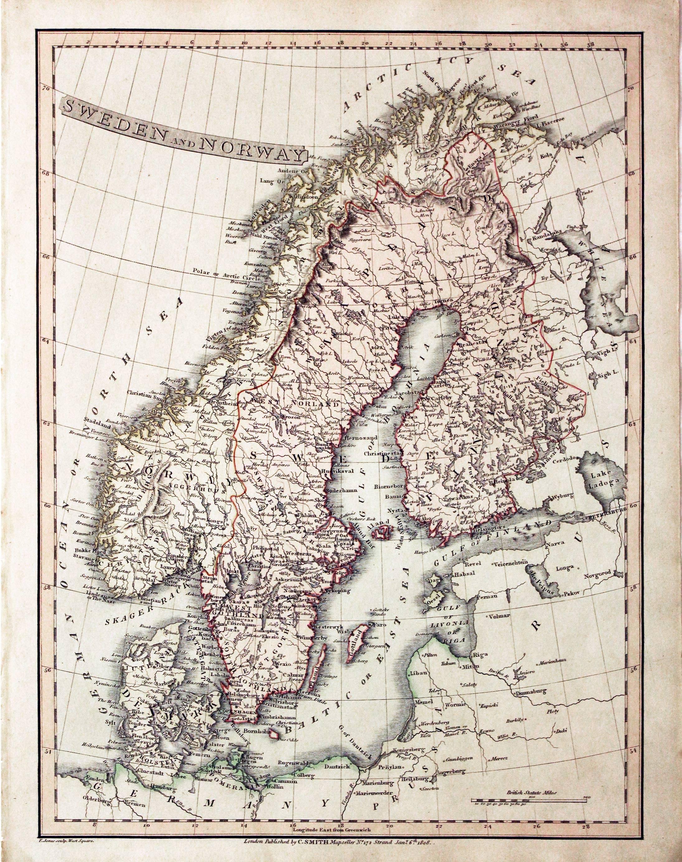 Sweden and Norway, Charles Smith, 1808