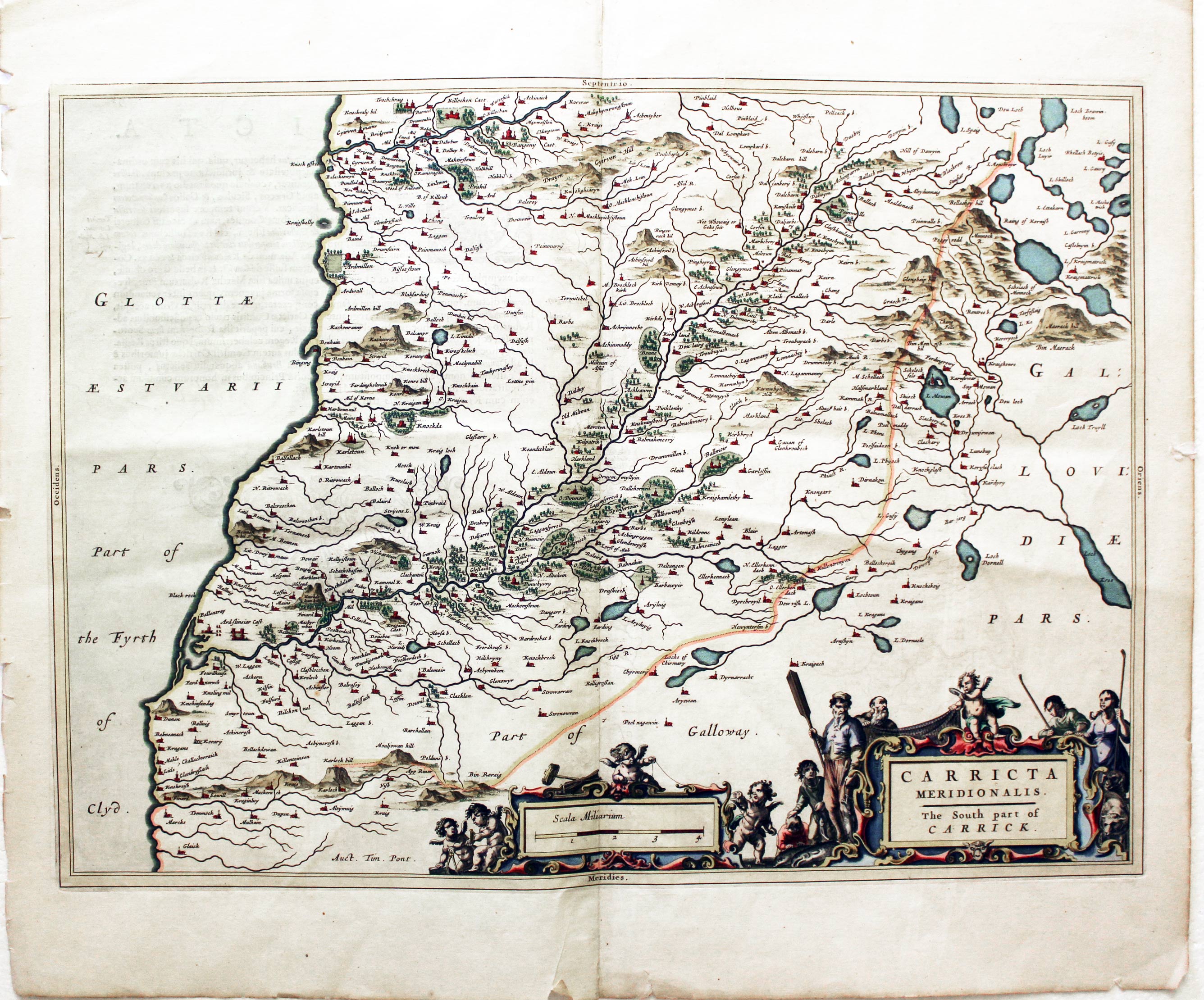 South Carrick, Scotlnd by Joan, Blaeu, 1659