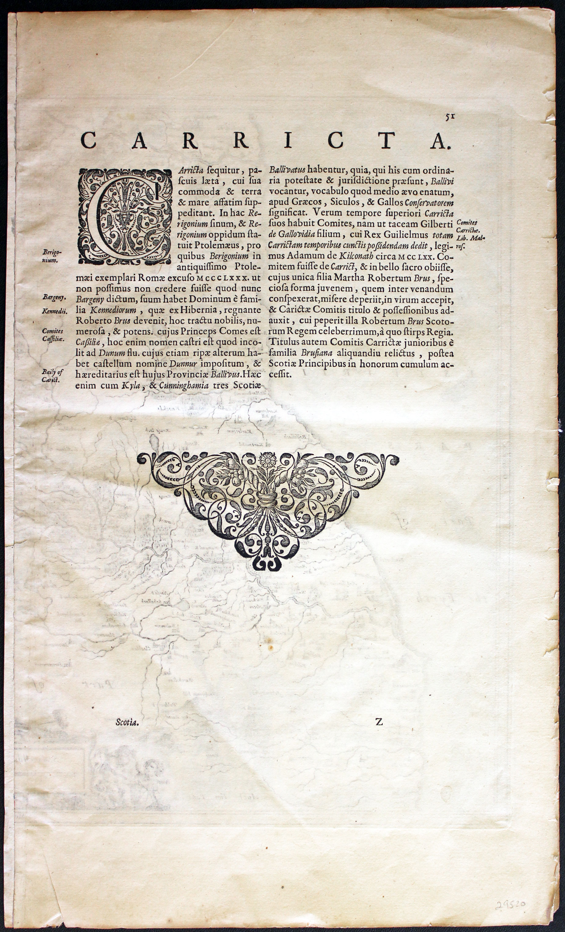 South Carrick, Scotlnd by Joan, Blaeu, 1659