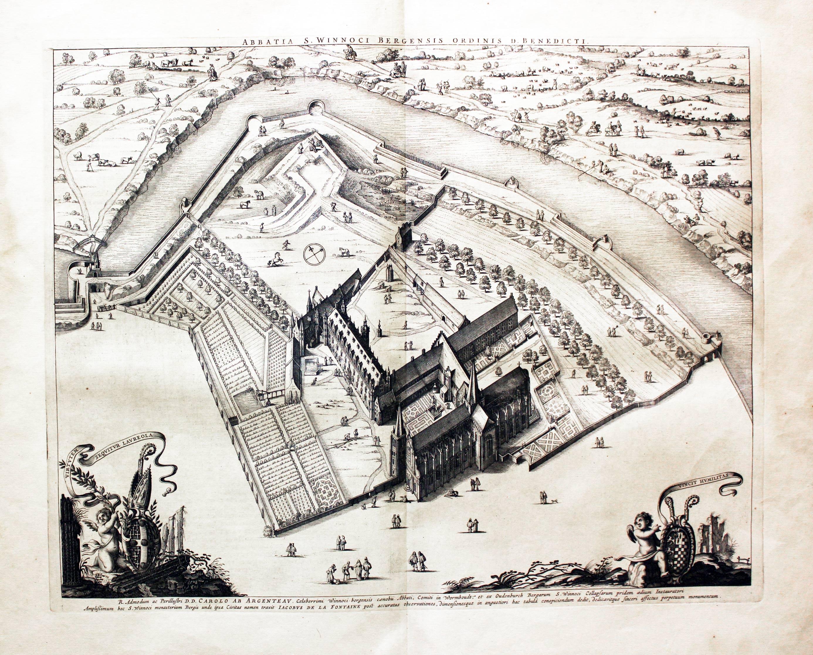 Convent at Bergues, Joan Blaeu, 1649