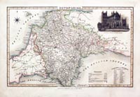 Map of Devonshire by James Pigot