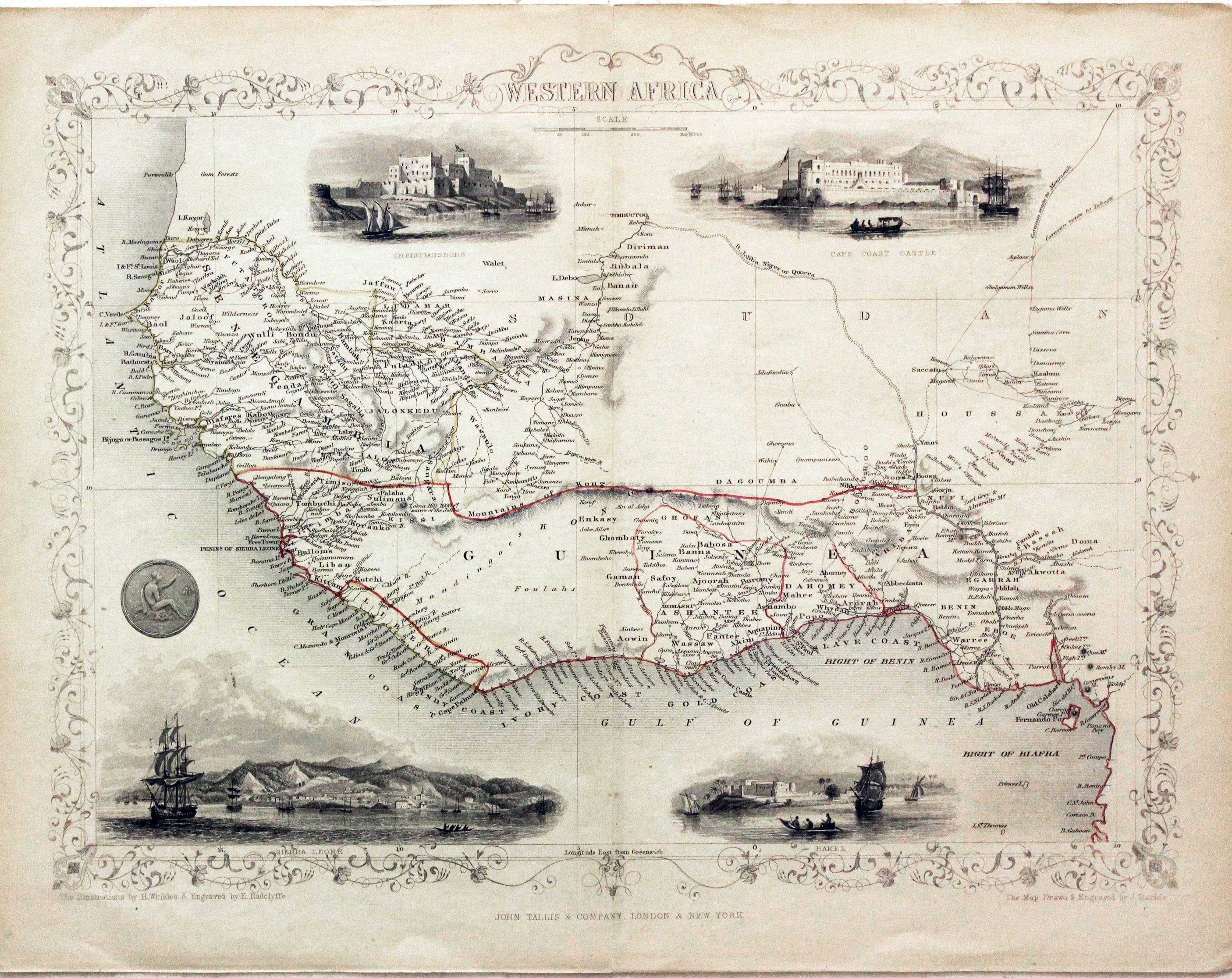 Western Africa, John Tallis, 1851