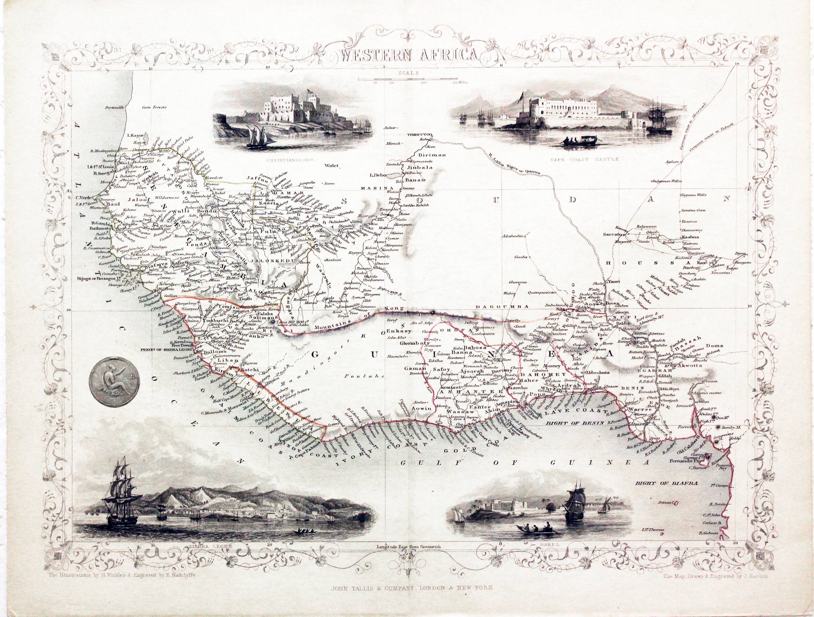 Western Africa, John Tallis, 1851
