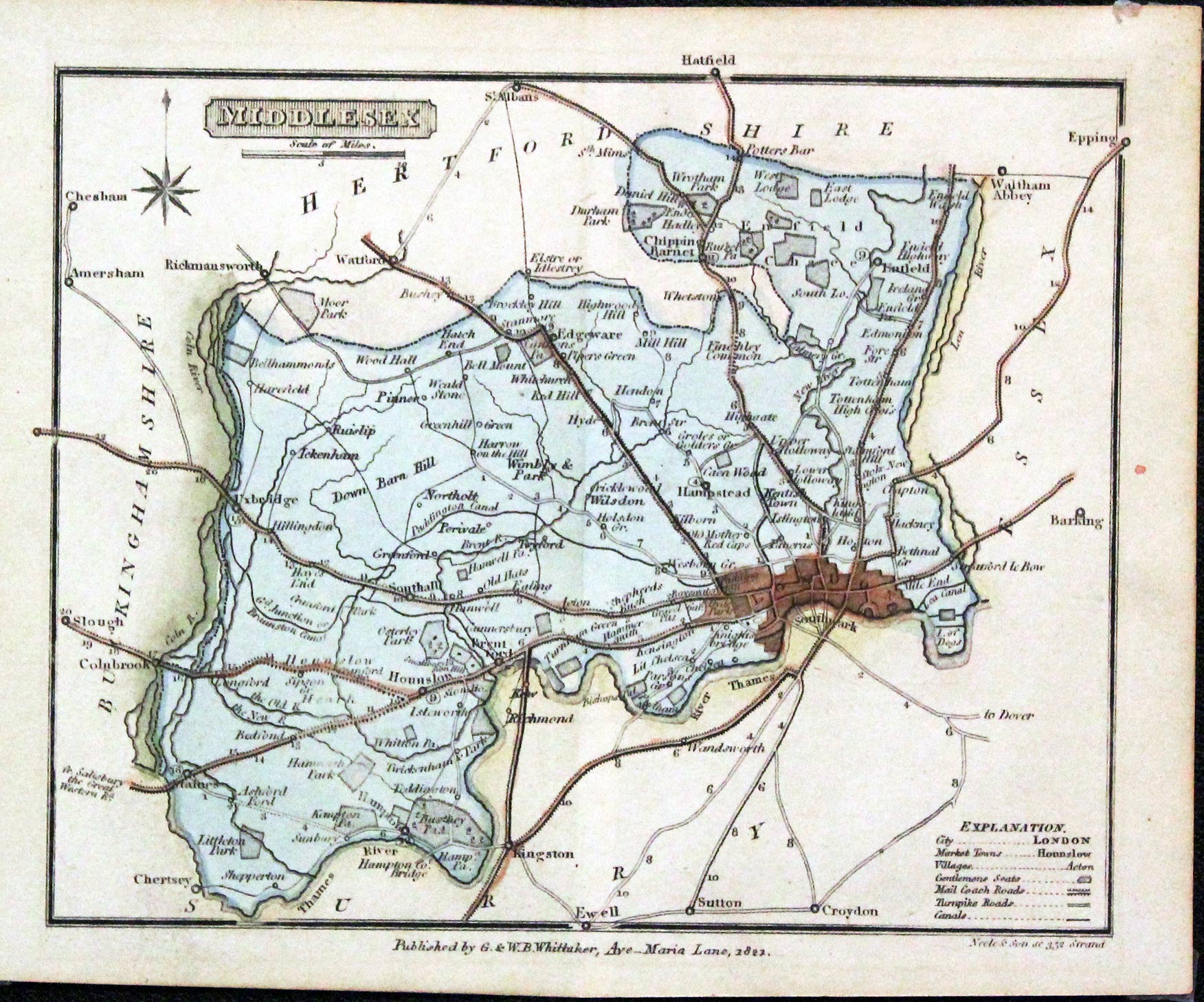Middlesex, G. & W. B. Whittaker, c.1822  Middlesex, G. & W. B. Whittaker, c.1822