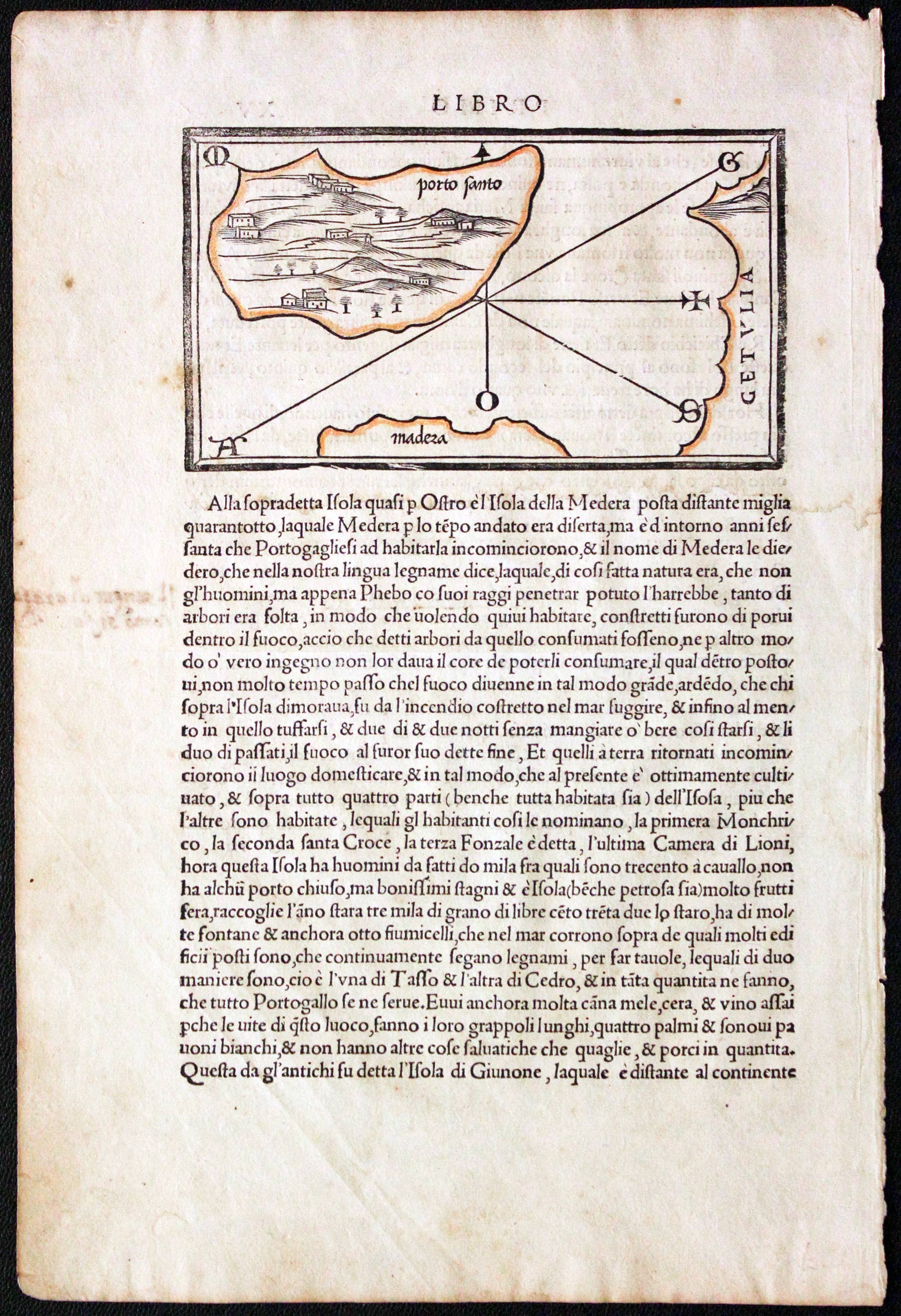 Porto Santo, Benedetto Bordone, c.1534  Porto Santo, Benedetto Bordone, c.1534