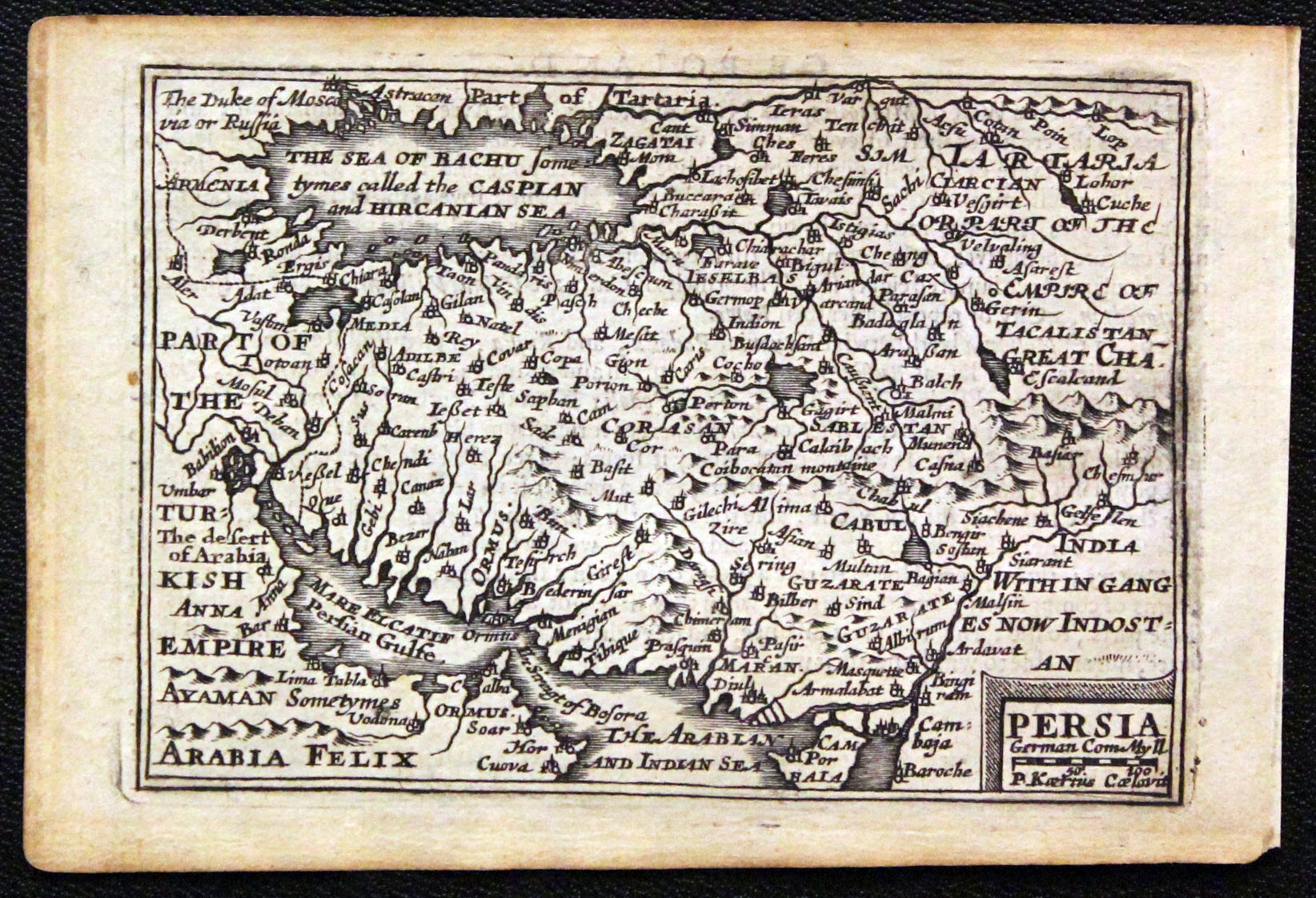 Map of Persia by Pieter van den Keere  Map of Persia by Pieter van den Keere