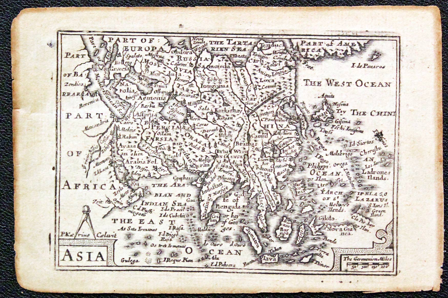 Map of the continent of Asia by Pieter van den Keere  Map of the continent of Asia by Pieter van den Keere