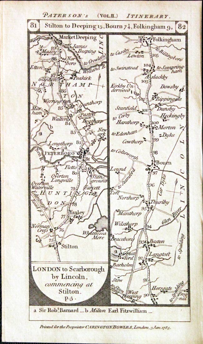 Scotland Roads, Carington Bowles, 1785